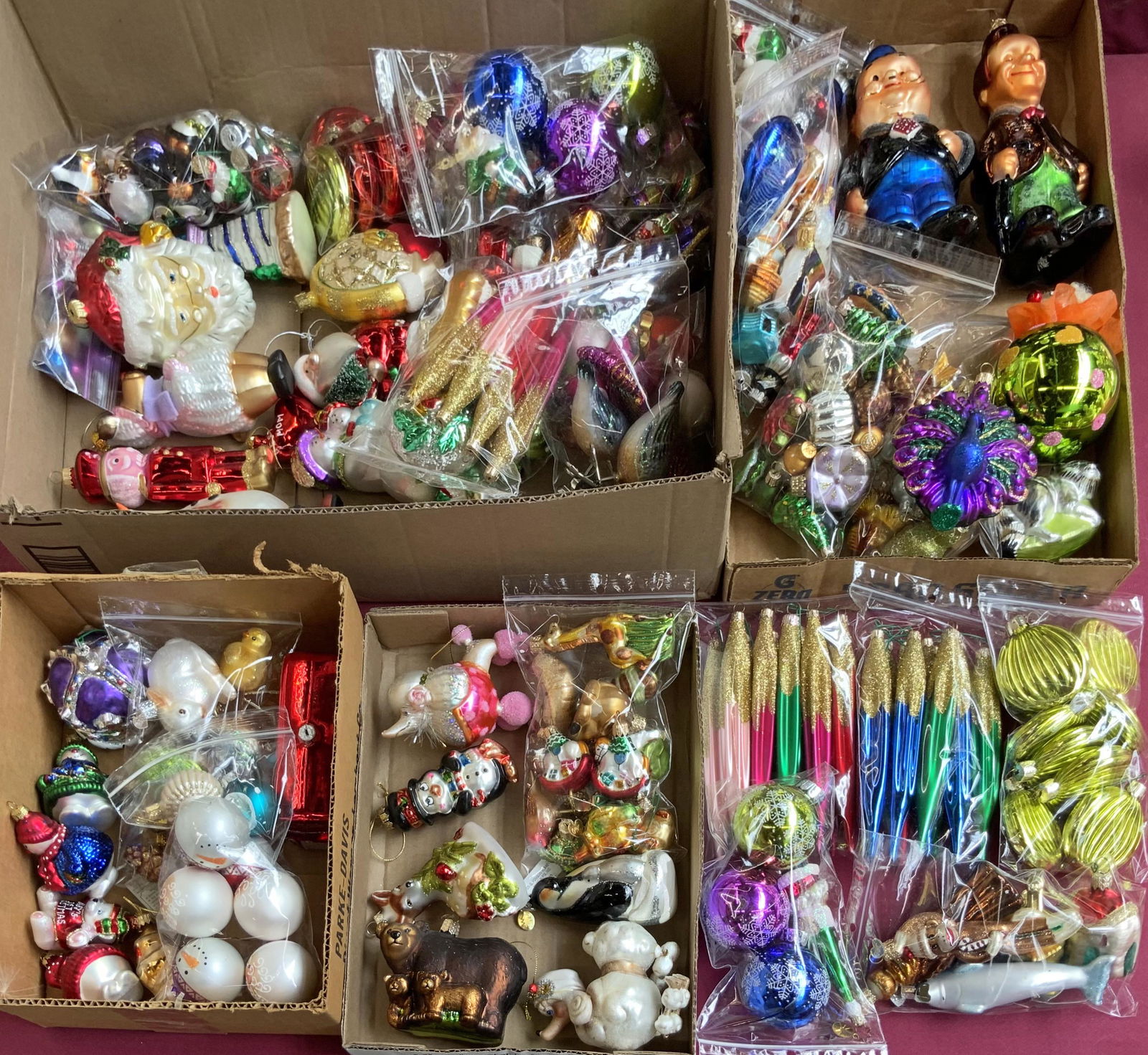 Lot of Glass Christmas Ornaments- Radko, etc. (1 of 2)