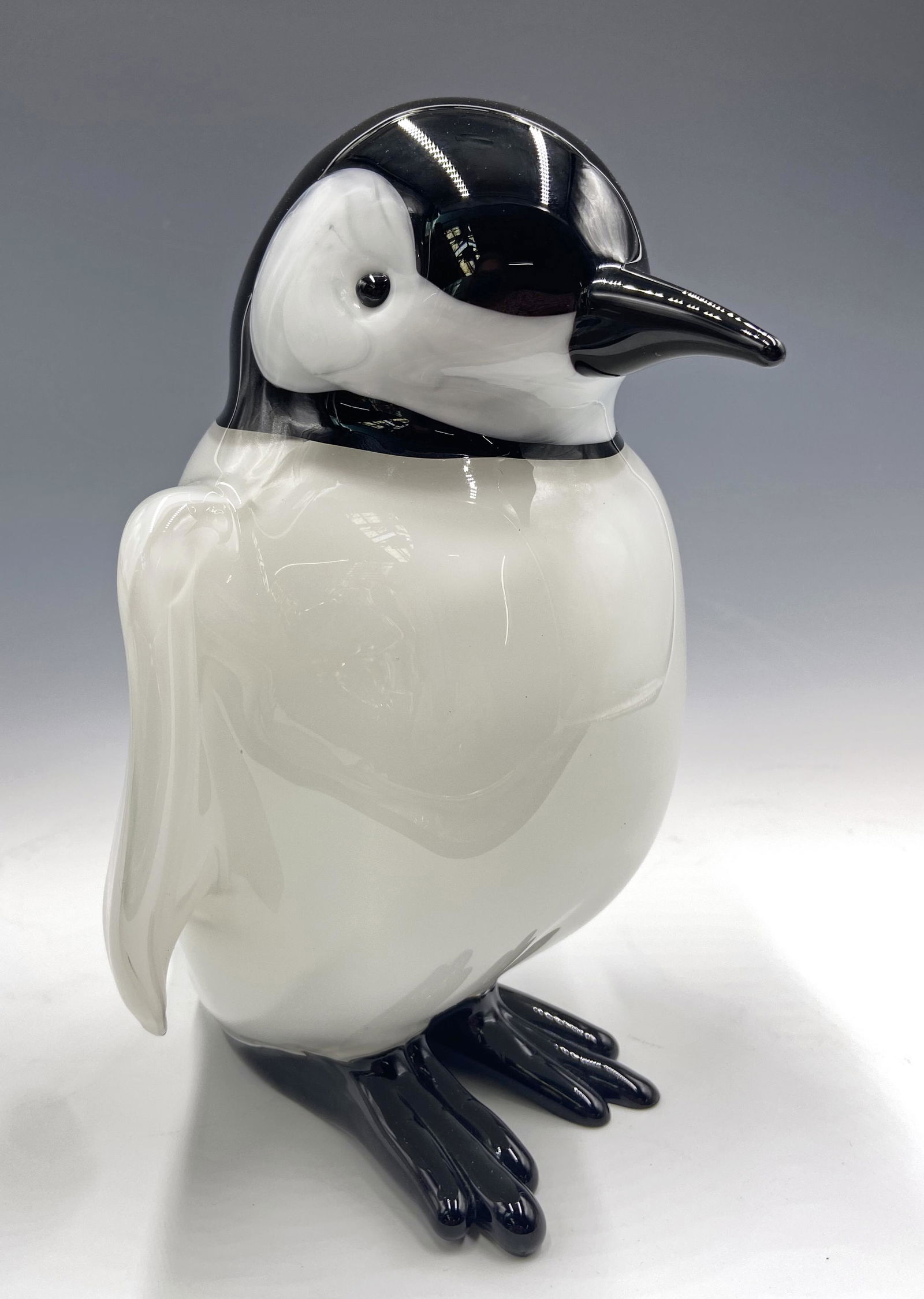 Irene Rezzonico Art Glass Penguin Sculpture. (1 of 3)