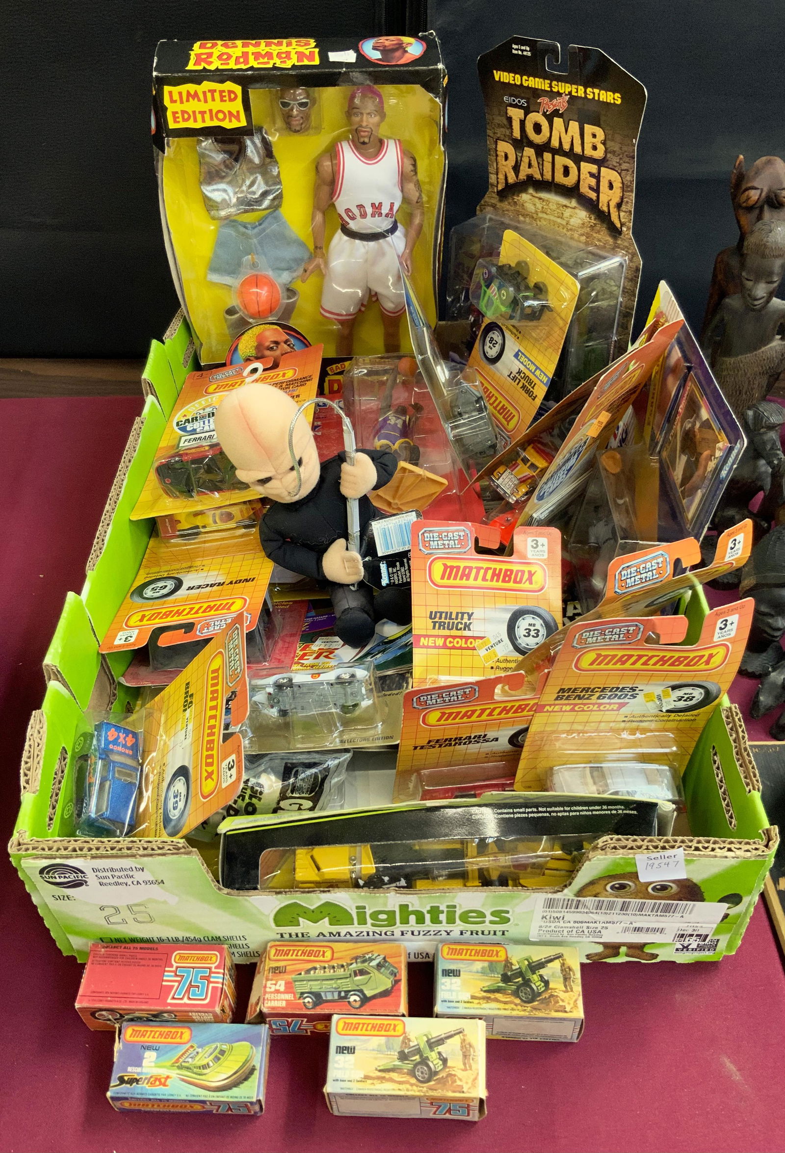 Lot: Vintage Toys- Die Cast Cars, Action Figures. (1 of 2)