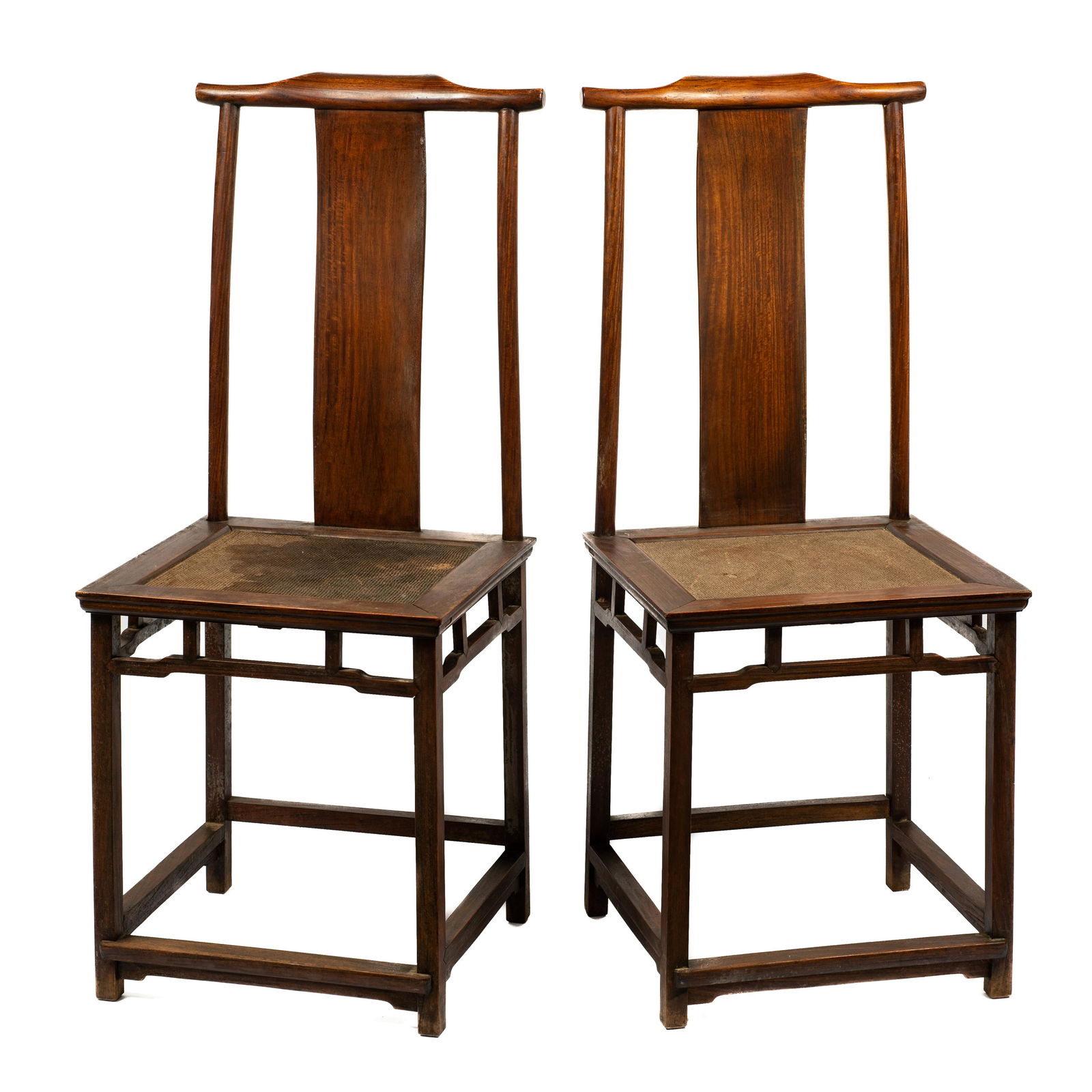Antique Pair of Chinese Hardwood Chairs. (1 of 4)