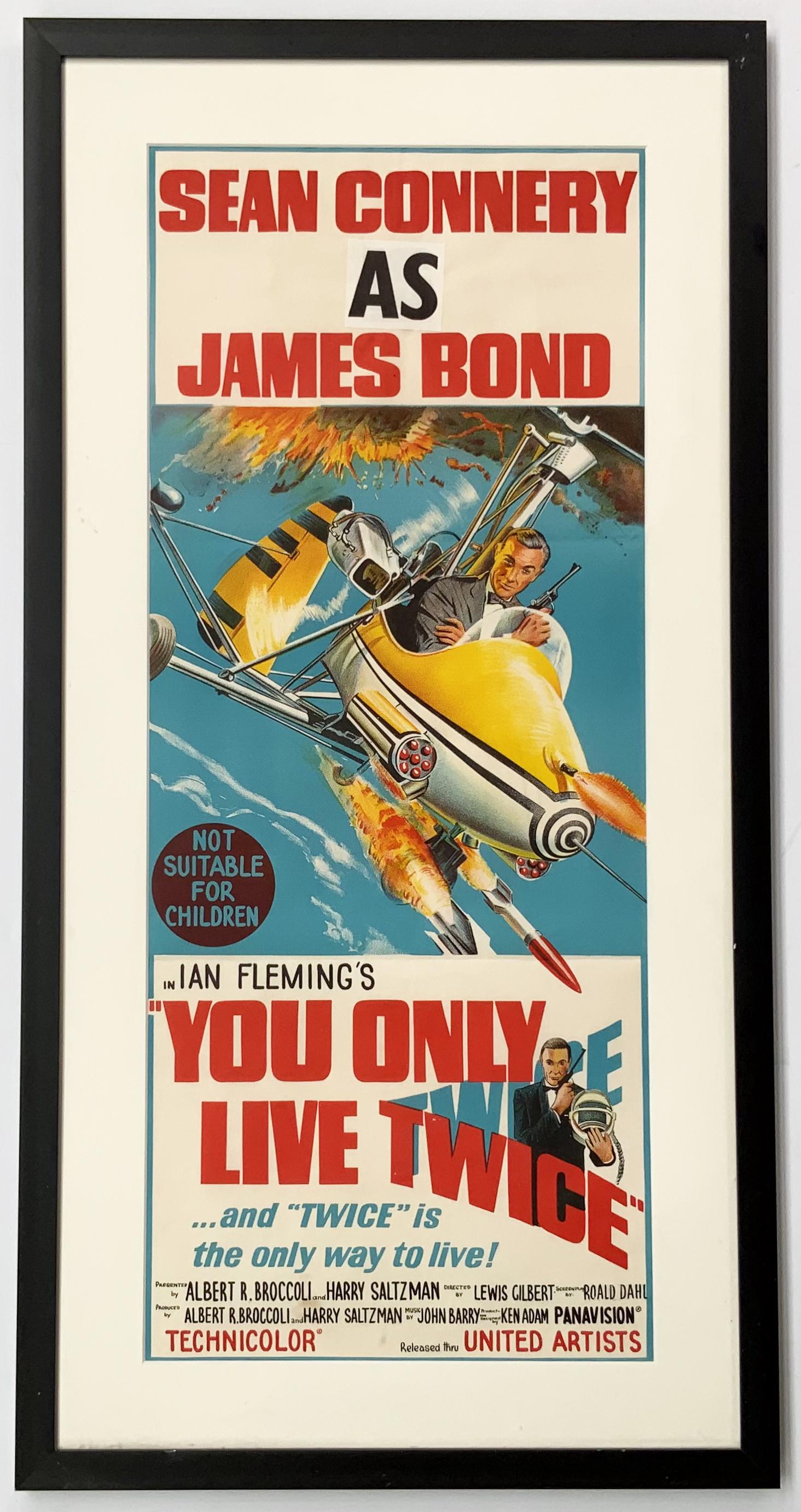 Vintage James Bond Poster, "You Only Live Twice". (1 of 2)