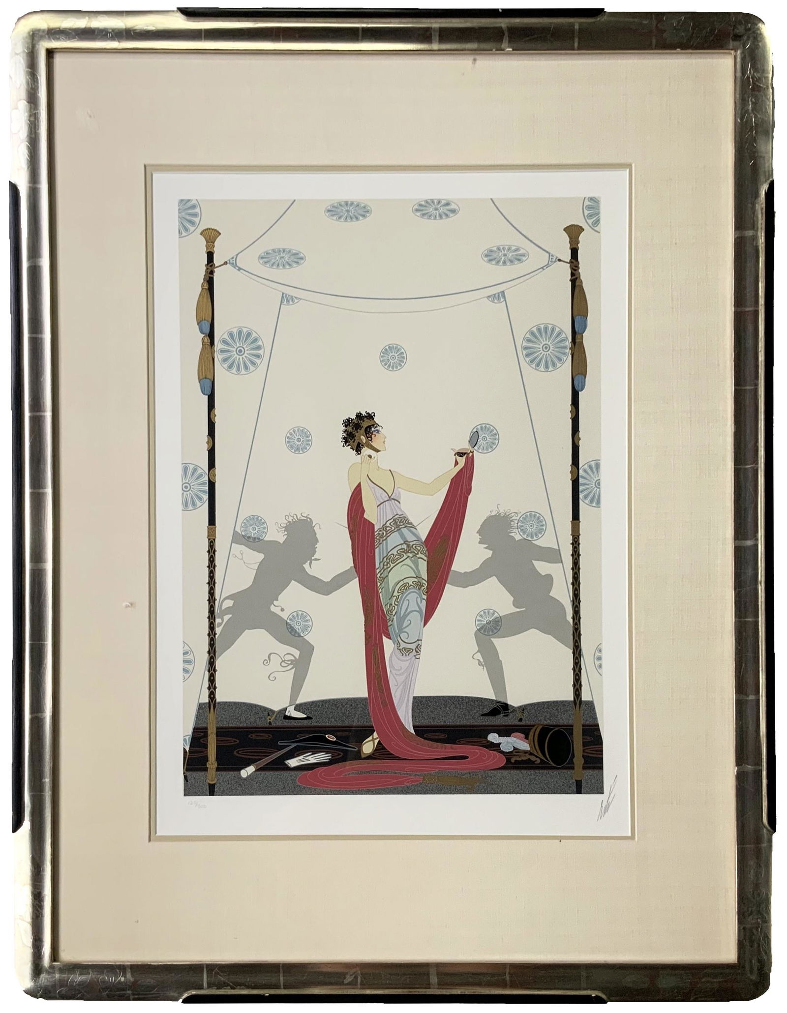 Signed & Numbered Erte Print, "The Duel". (1 of 4)