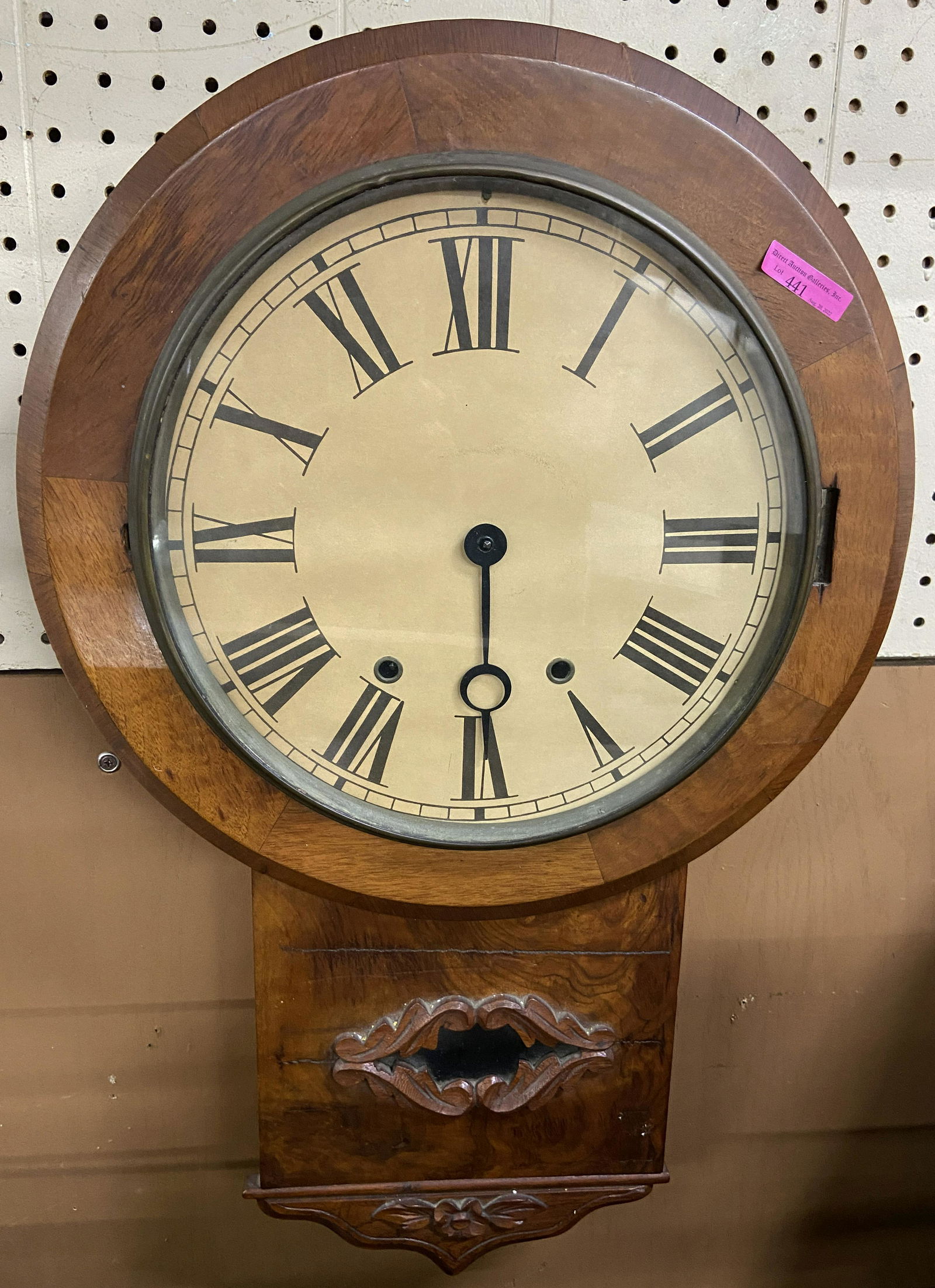 European Walnut Wall Clock. (1 of 1)