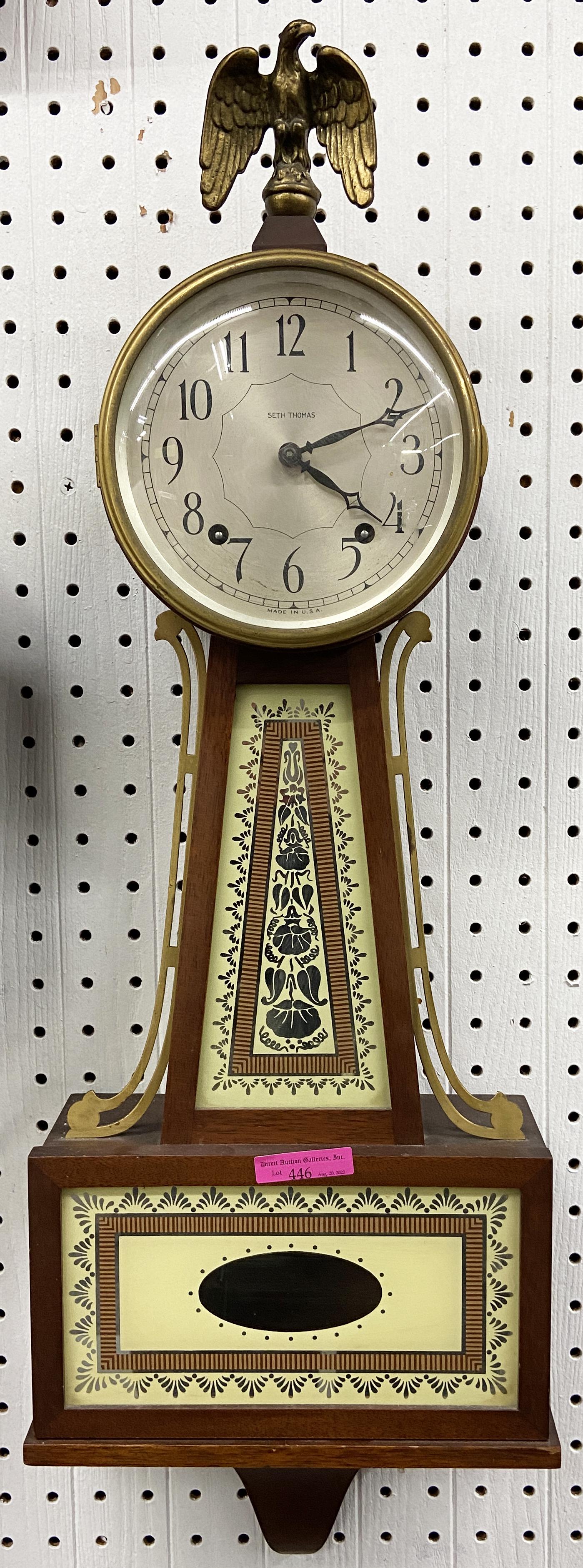 Vintage Seth Thomas Banjo-Style Clock. (1 of 1)