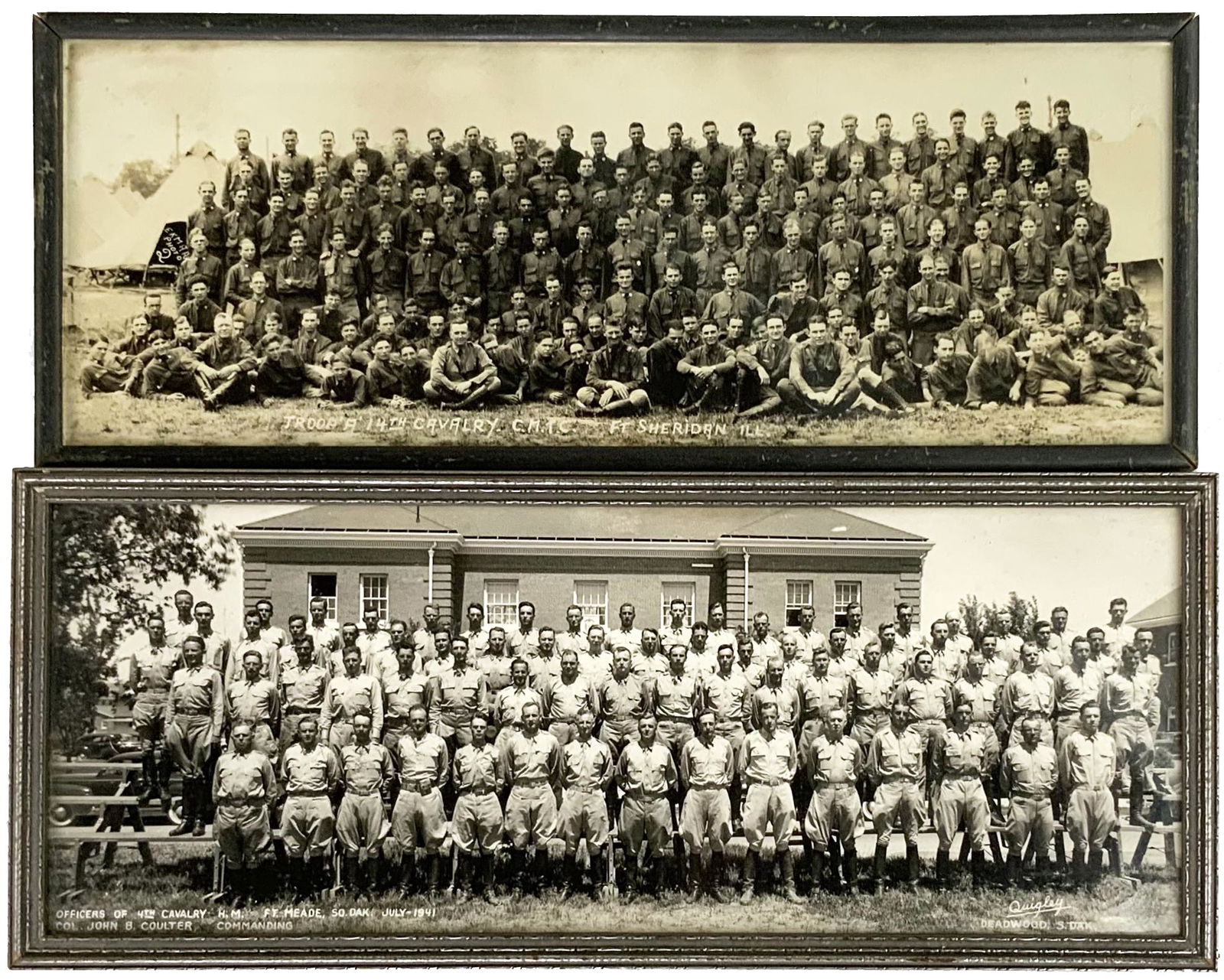 Lot of 2 U.S. Military Photos, Circa WWI & WWII. (1 of 1)