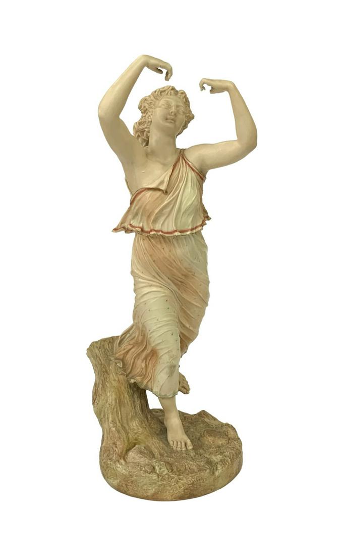 Royal Worcester Sculpture of Grecian Style Woman. (1 of 3)