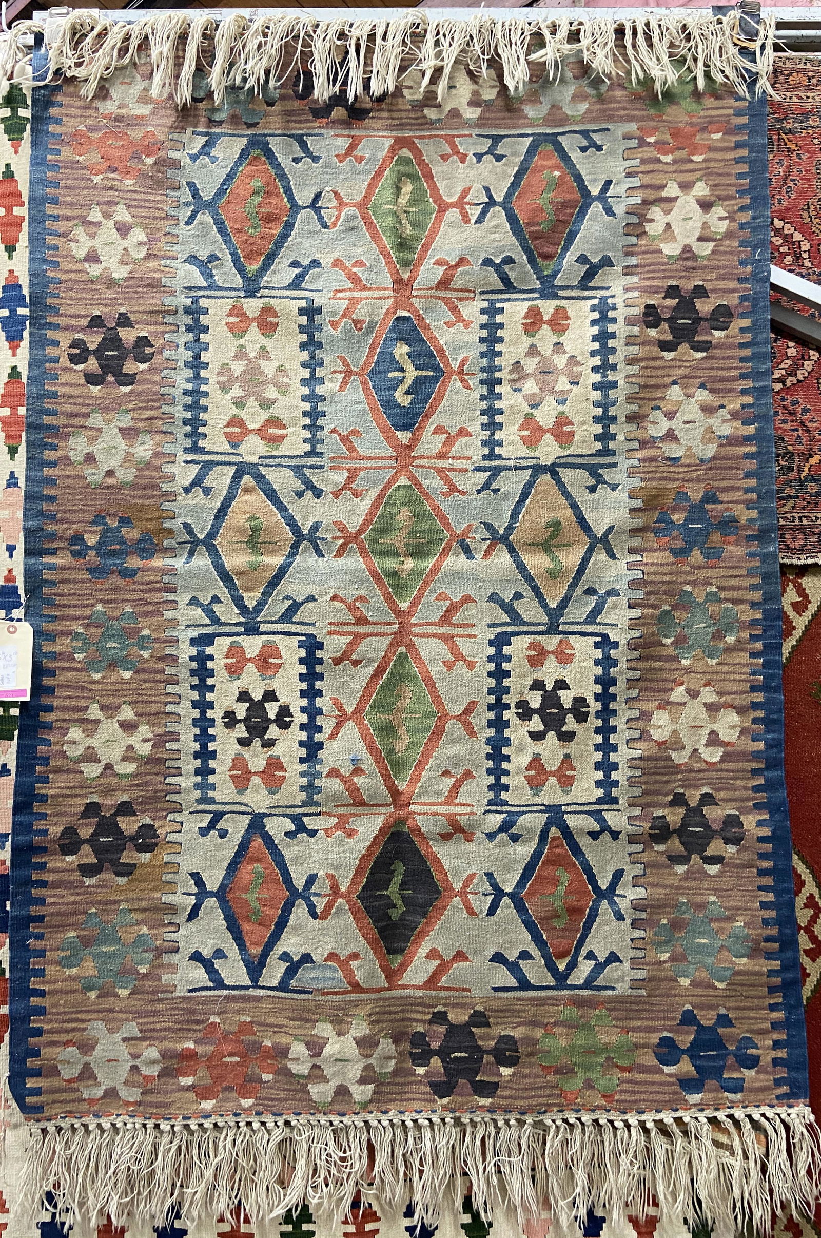 5' 6" by 3' 10" Flat Weave Kelim Oriental Rug. (1 of 1)
