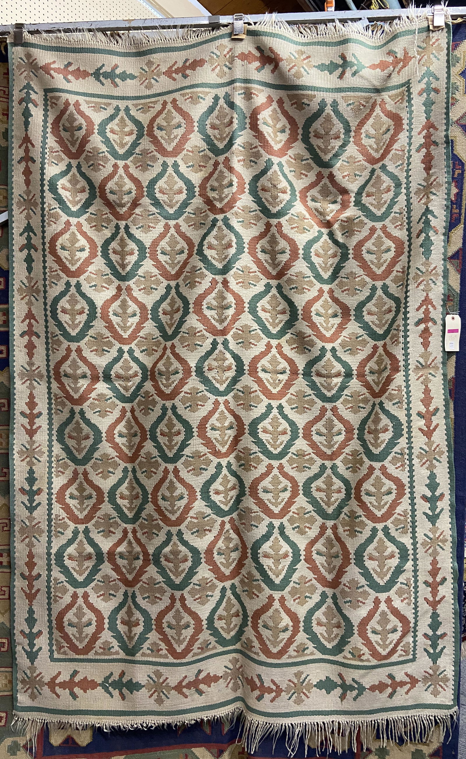 7' 6" by 5' 4" Flat Weave Kelim-Type Swedish Rug. (1 of 1)