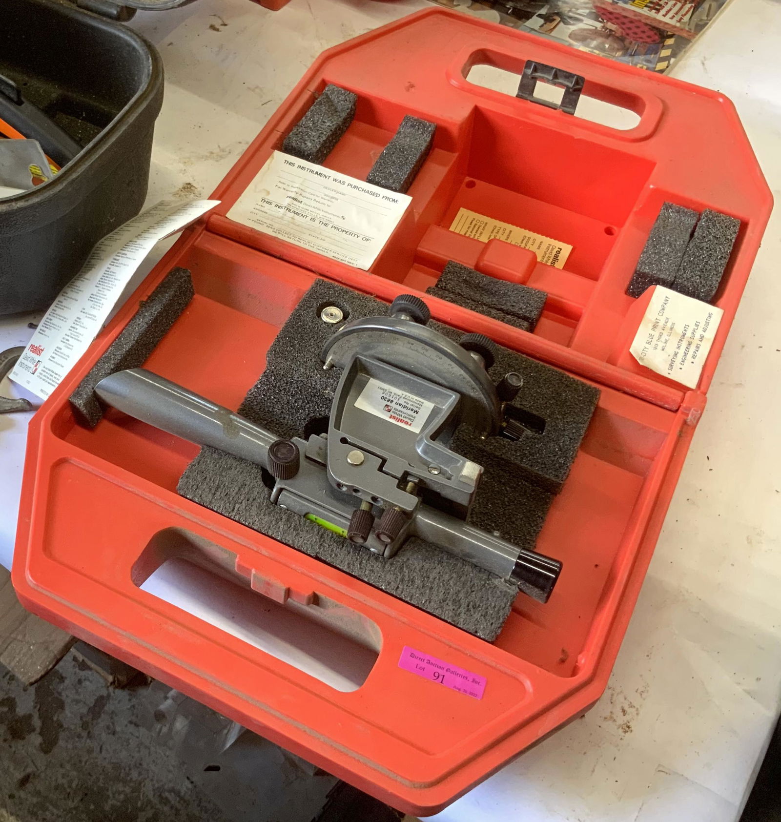 Cased Surveyors Tool, Realist Brand, in Case. (1 of 1)