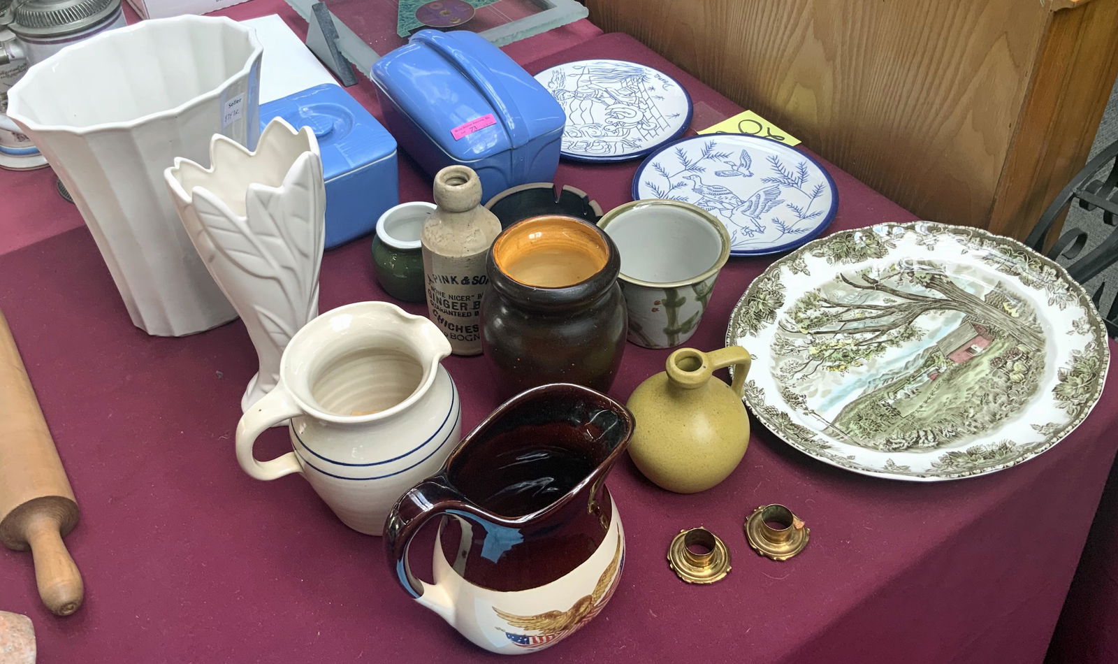 Lot of Assorted American Porcelain & Pottery. (1 of 1)