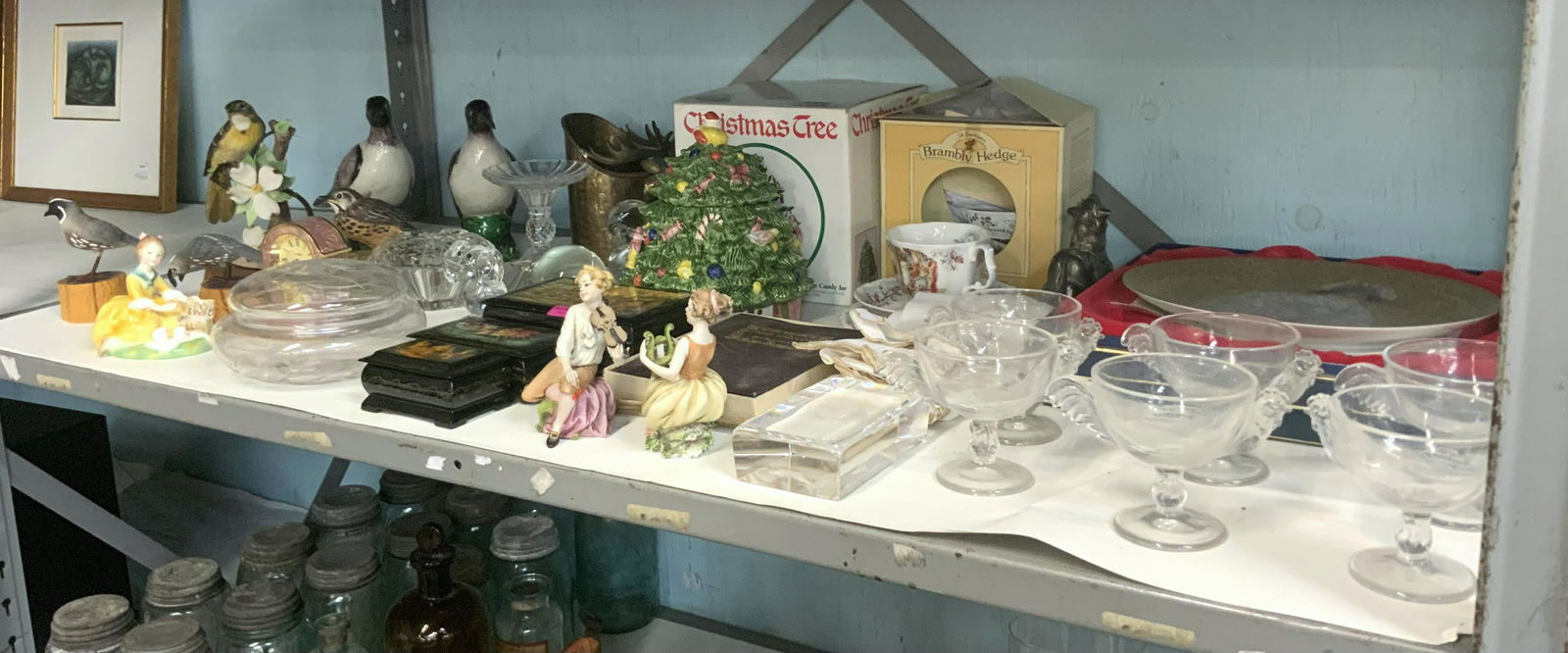 Shelf Lot, inc. 3 Russian Boxes, Doulton Set, etc. (1 of 2)