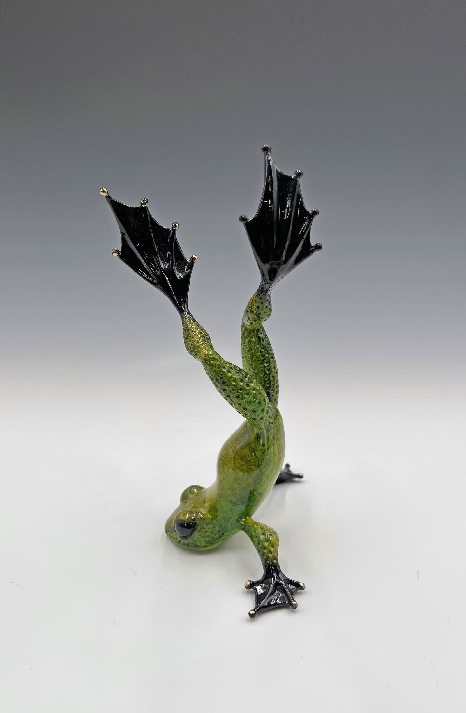 Tim Cotterill Bronze Upside-Down Frog. (1 of 4)