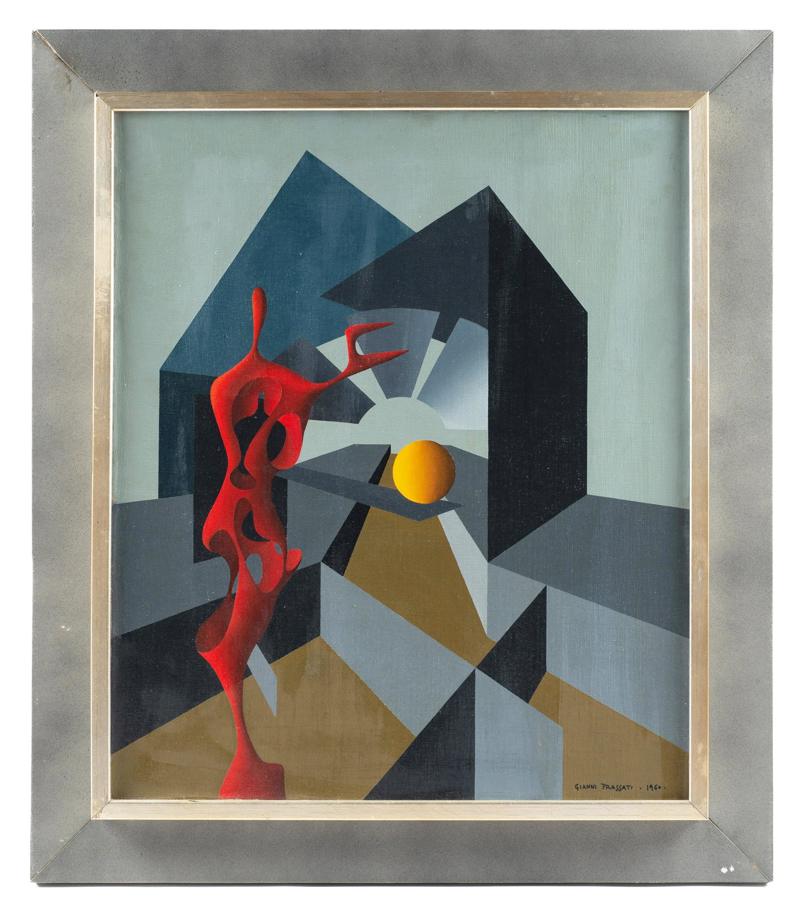 Gianni Frassati Mid-Century Abstract Painting. (1 of 4)