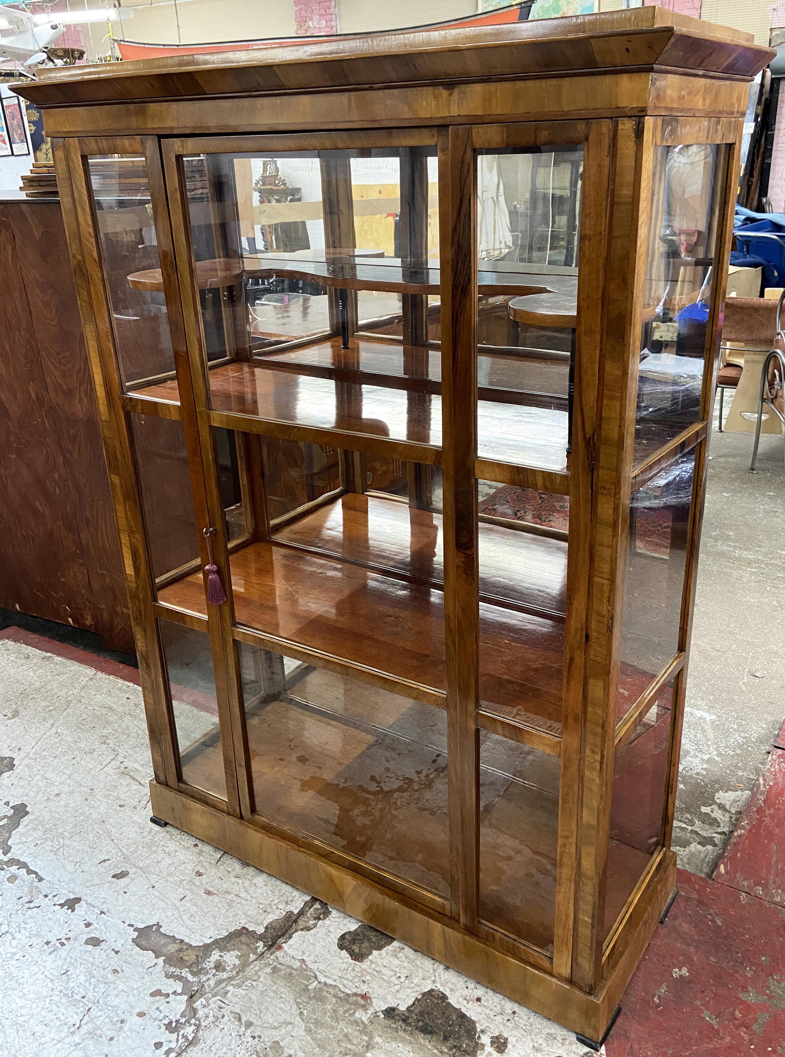 Older Viennese Wood Display Cabinet. (1 of 1)