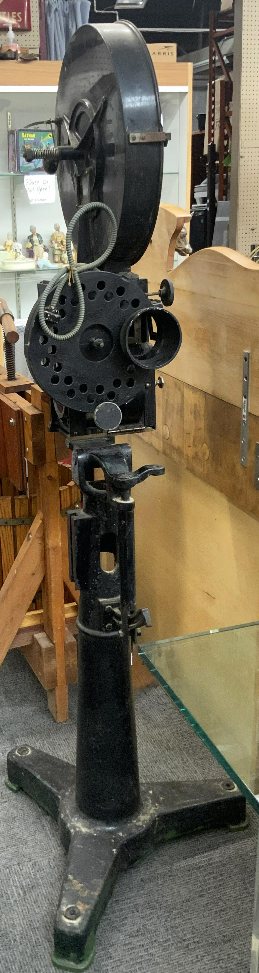 Antique Film Projector and Stand, As Is. (1 of 2)