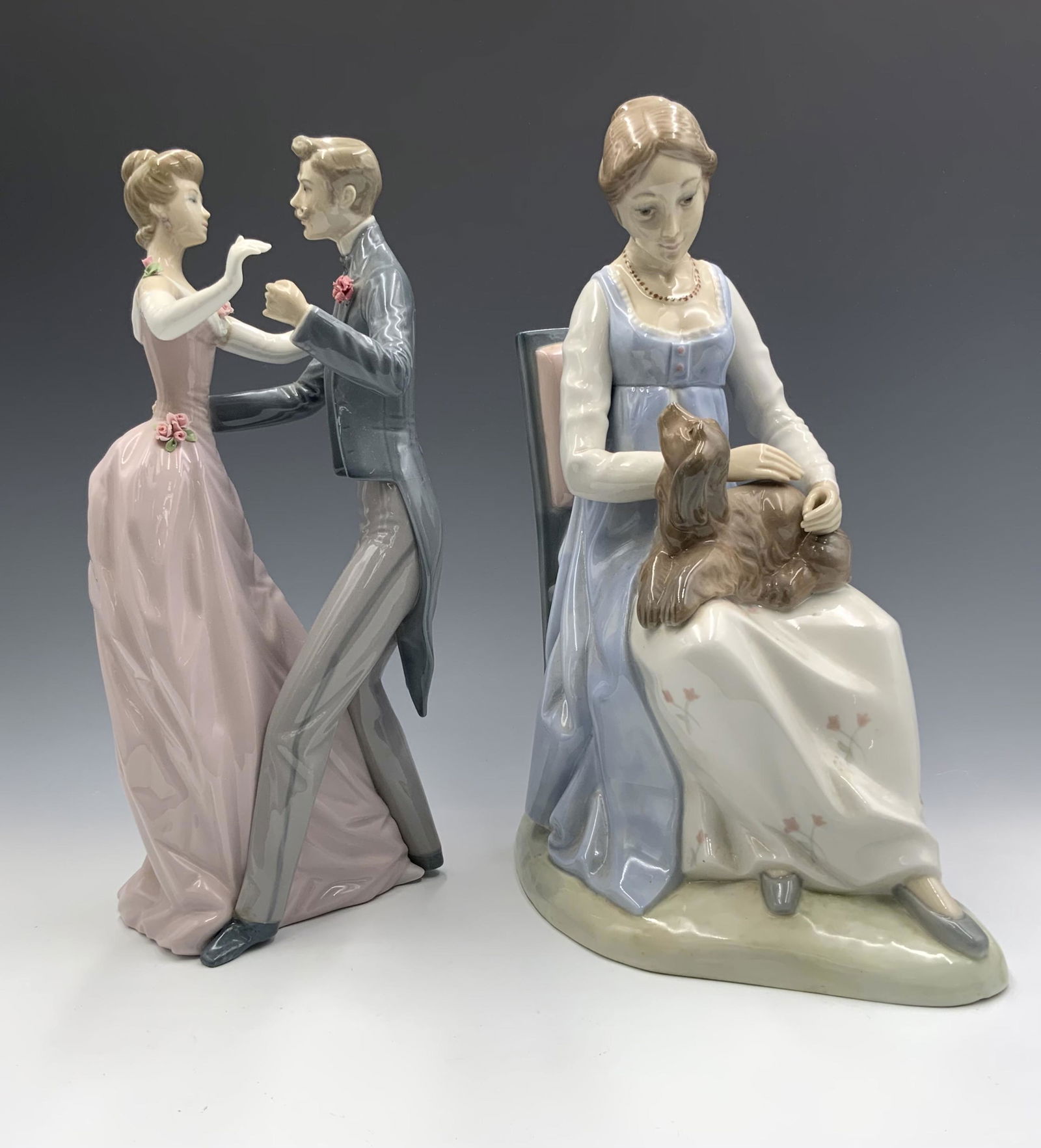 Lot of 2 Spanish Figurines- Lladro & Zaphir. (1 of 3)