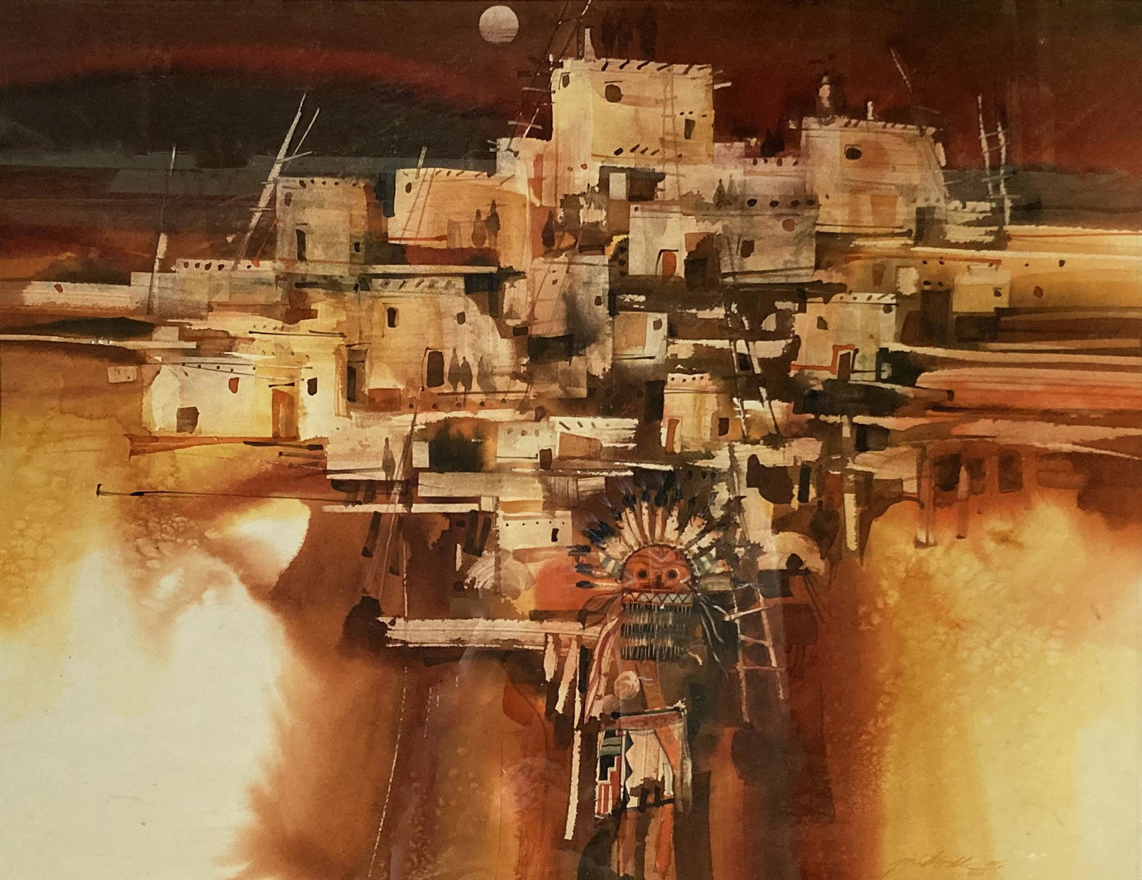 Watercolor signed Jim Prindiville. (1 of 5)