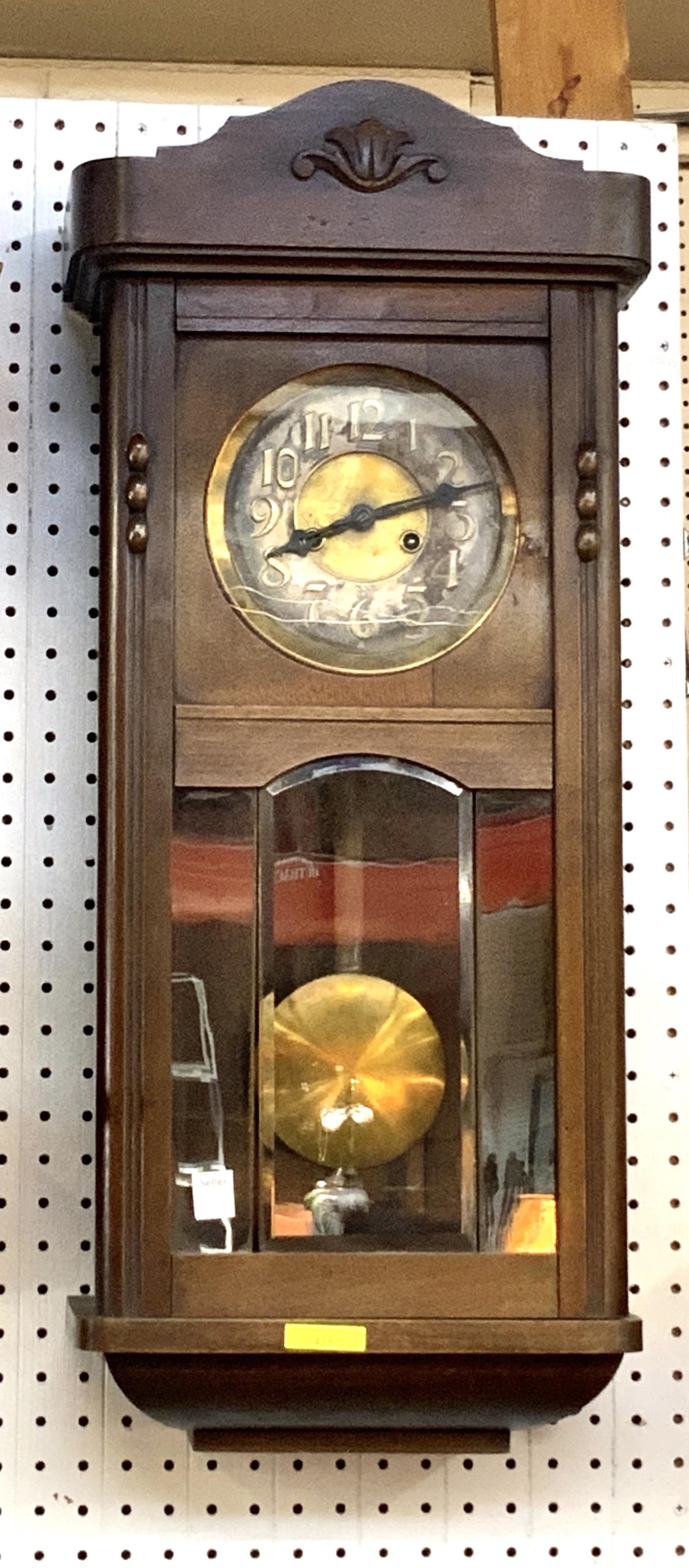 Antique European Chiming Wall Clock. (1 of 1)