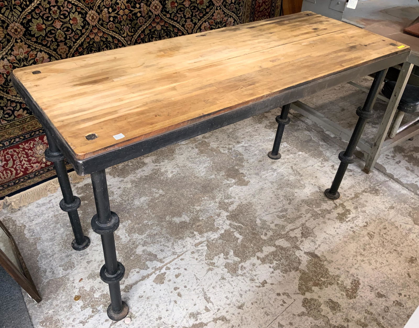 Industrial Repurposed Work Table. (1 of 1)