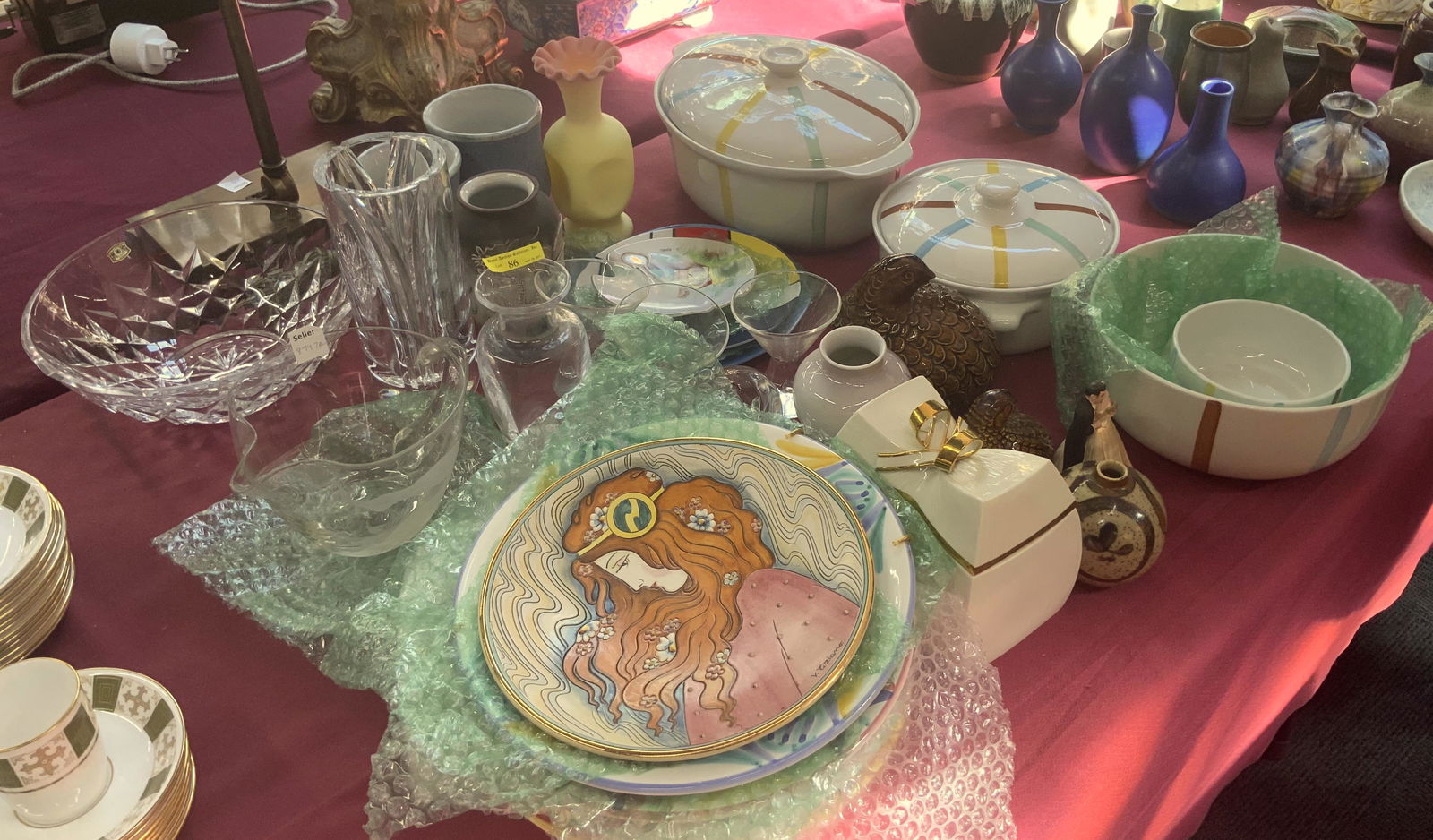 Lot of Assorted Porcelain & Glassware. (1 of 1)