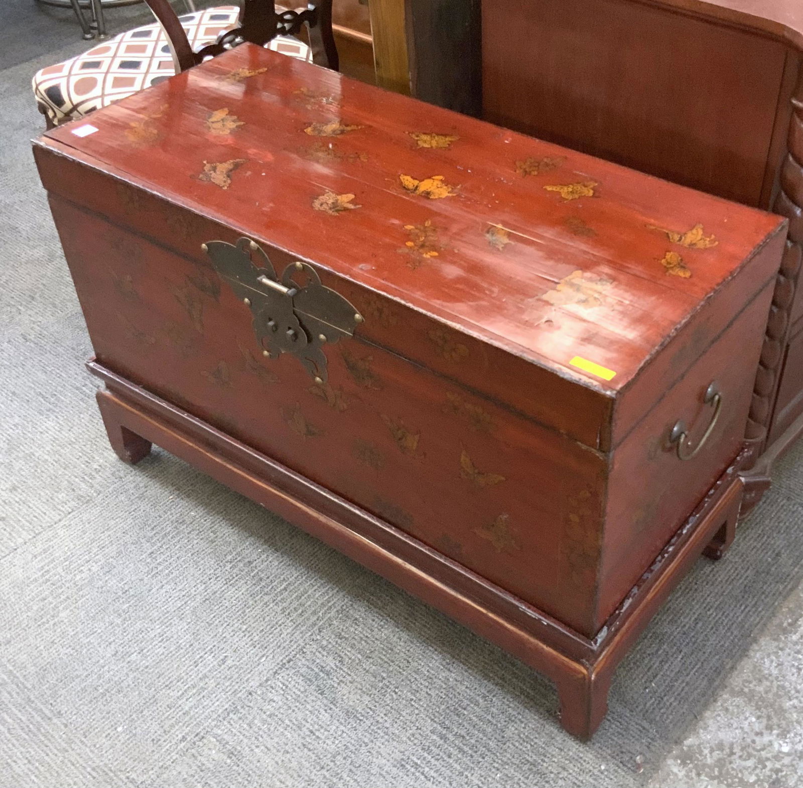Older Asian-Style Wooden Trunk. (1 of 1)