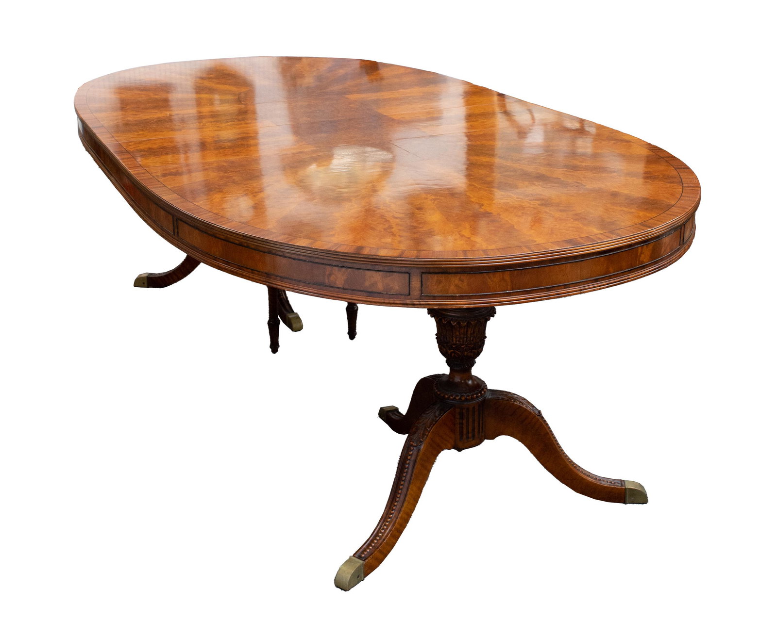 George III Style Mahogany Dining Table, Ca. 1880's (1 of 5)