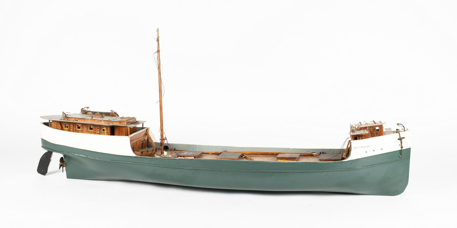 "George Markham" Great Lakes Folk Art Model Ship. (1 of 3)