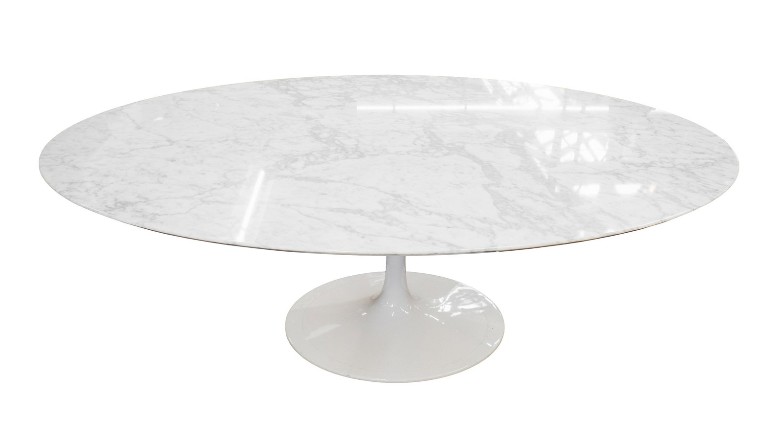 Eero Saarinen Style Tulip-Type Table w/Marble Top. (1 of 1)