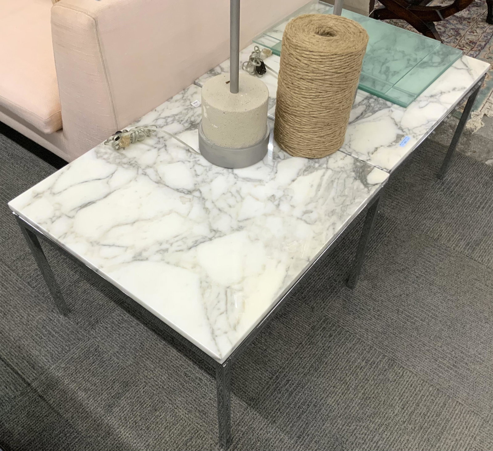 Pr. of Florence Knoll for Knoll Marble Side Tables (1 of 1)