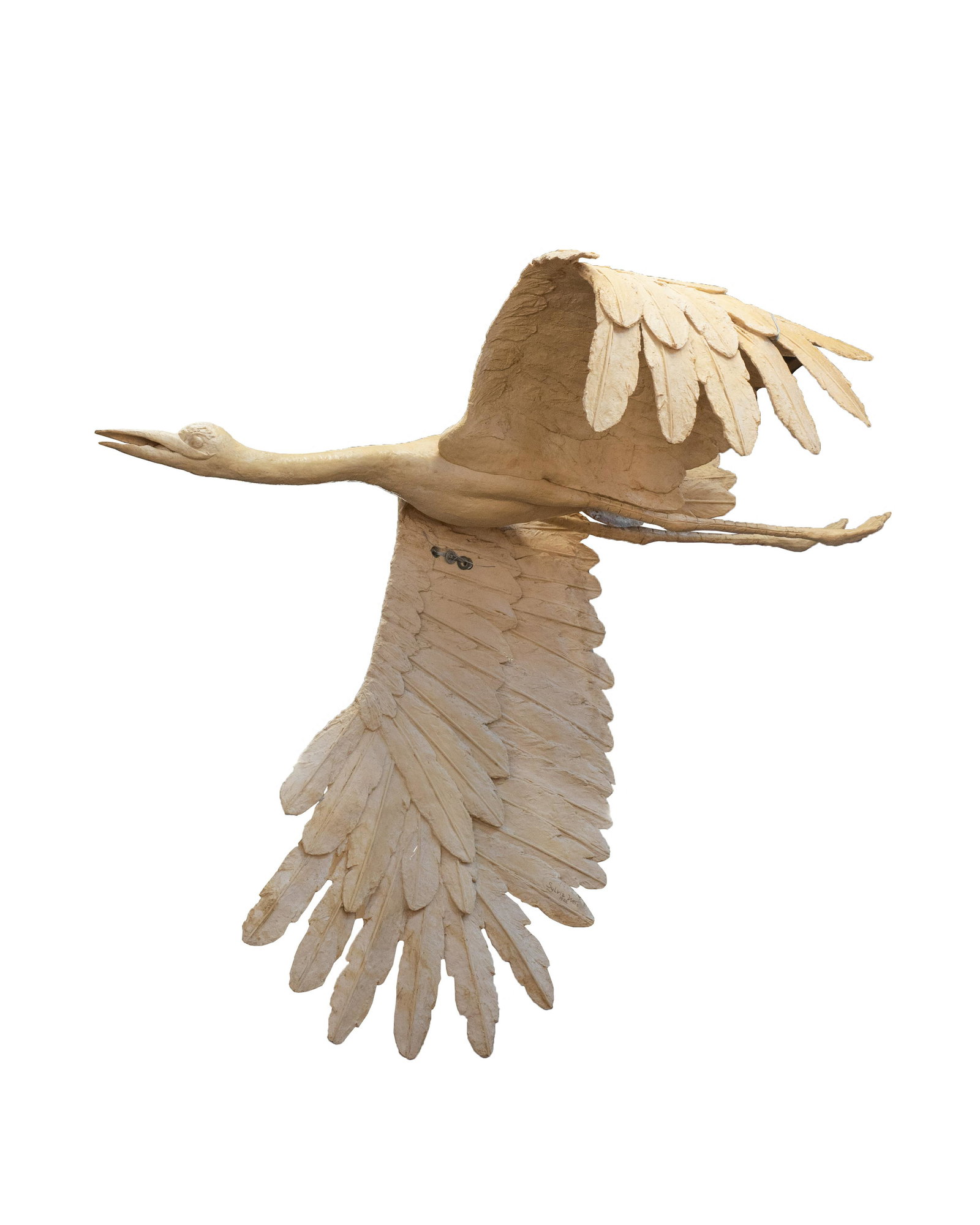 Large Bird Sculpture Signed Sylvia Weis. (1 of 3)