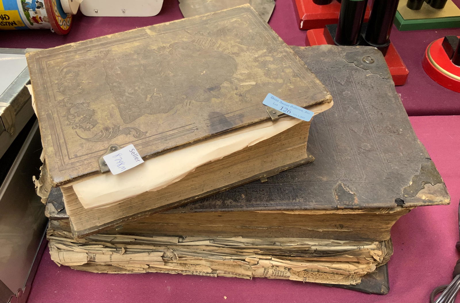 Lot of 2 Antique German Religious Texts. (1 of 2)