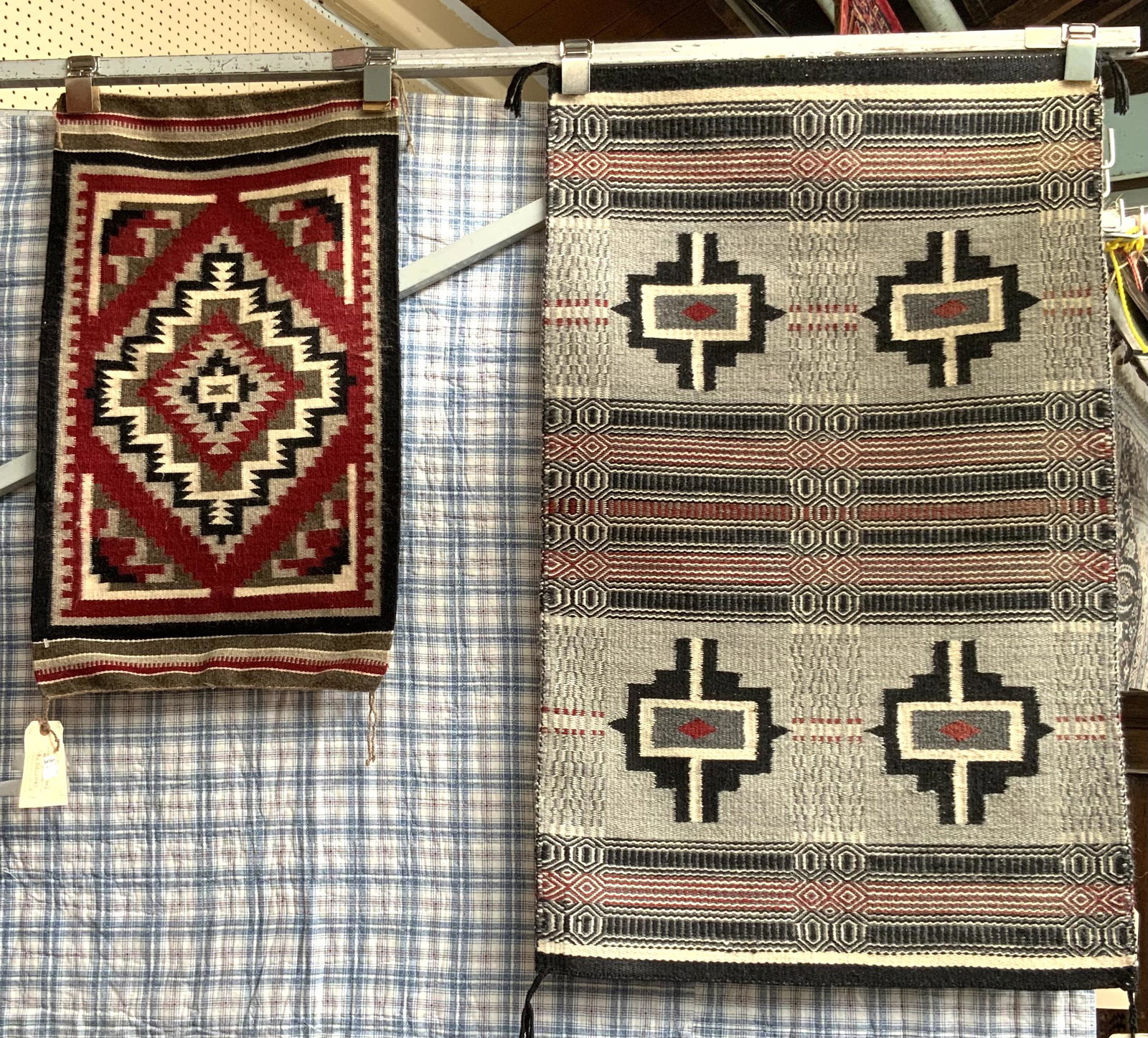 Lot of 2 Small Navajo Rugs. (1 of 2)