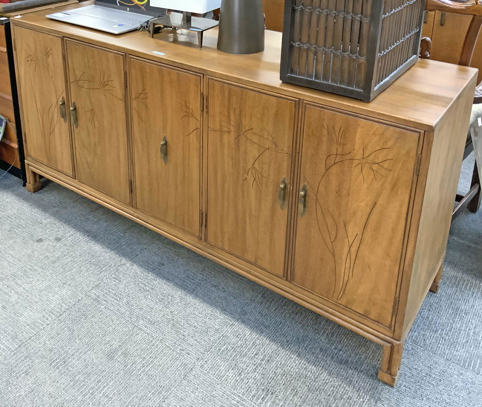 Davis Mid-Century Modern Five-Door Sideboard. (1 of 1)