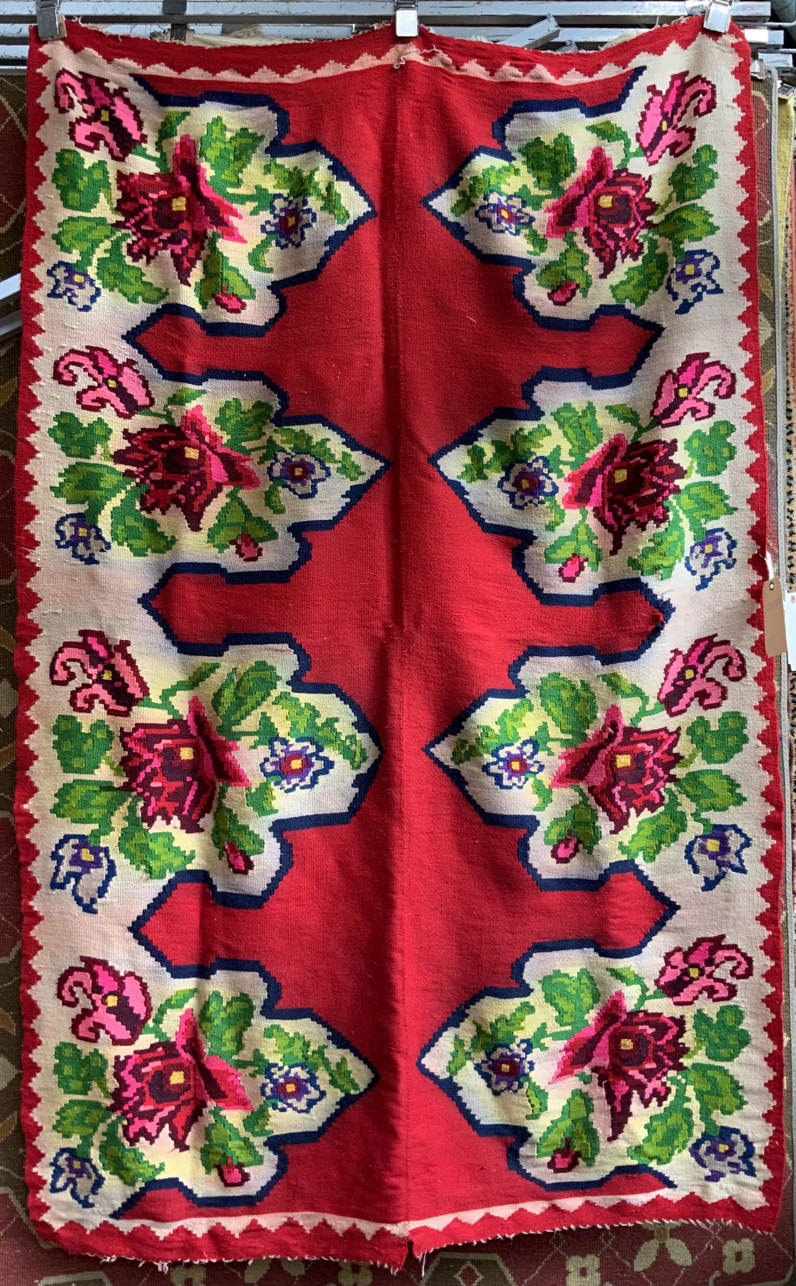 6' 3" by 4' 3" Flatweave Kelim-Style Rug. (1 of 1)