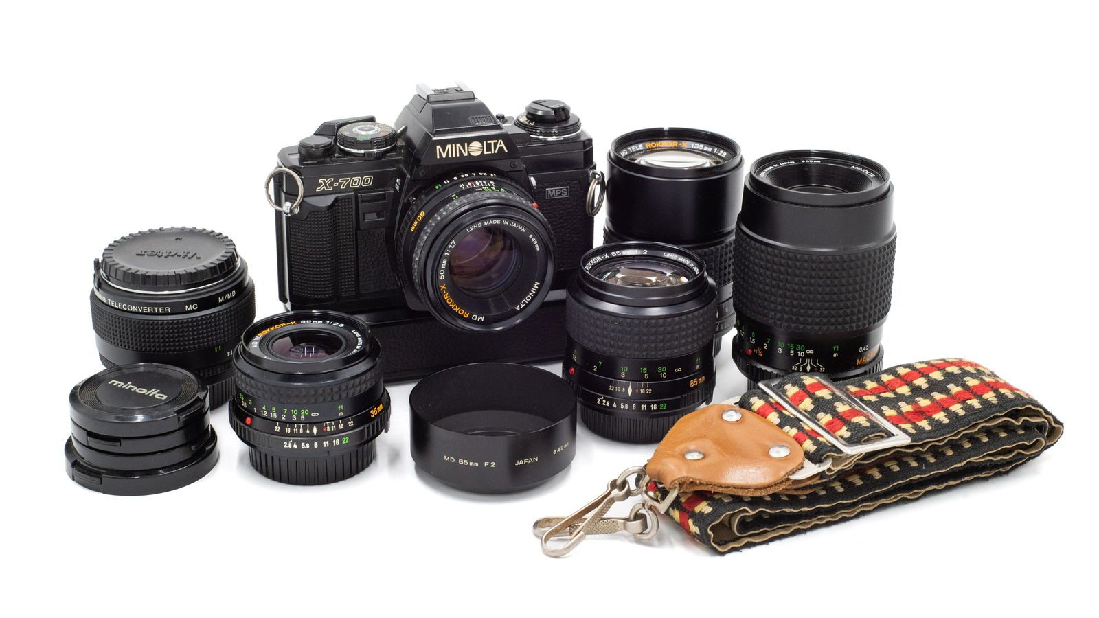 Minolta X 700 Camera With Five Lenses