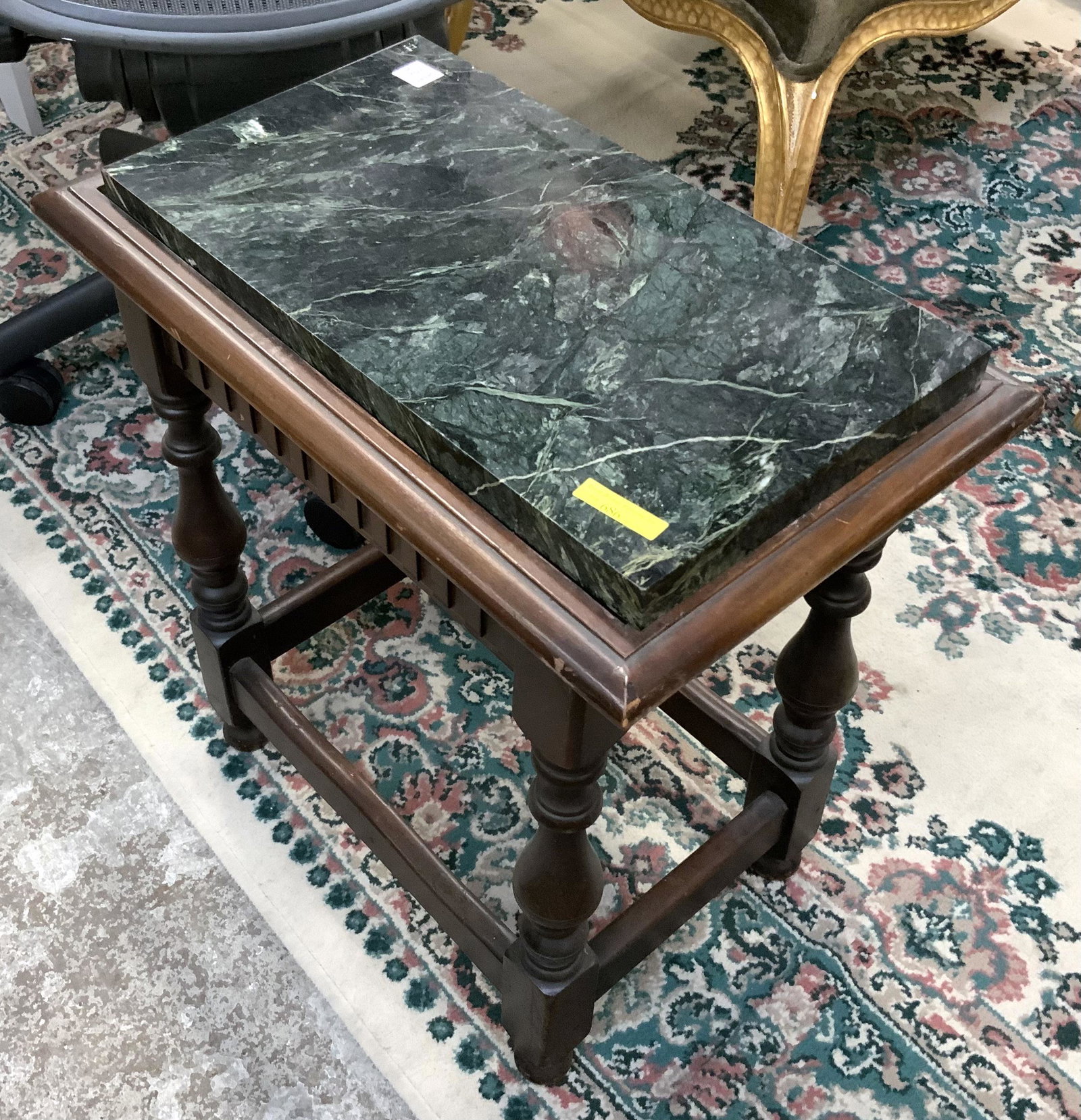Small Antique Marble Top Occassional Table. (1 of 1)