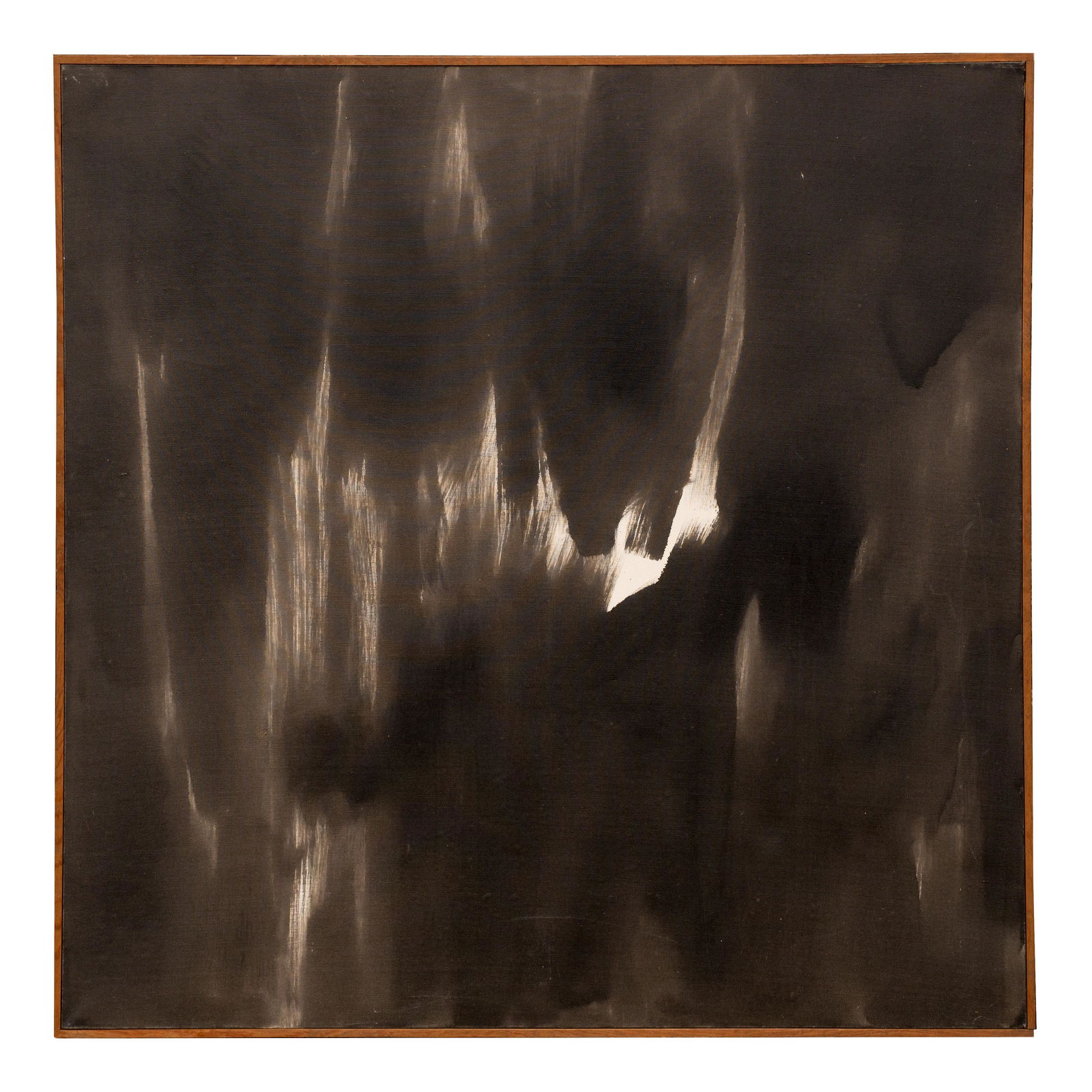 Large Monotone Oil Painting Signed John Massey.: A Large monotone oil painting on canvas signed en Verso, "John Massey". His name has been hand written en verso, with the year 1961 handwritten. The Paint has been applied in a wash. The Painting is i