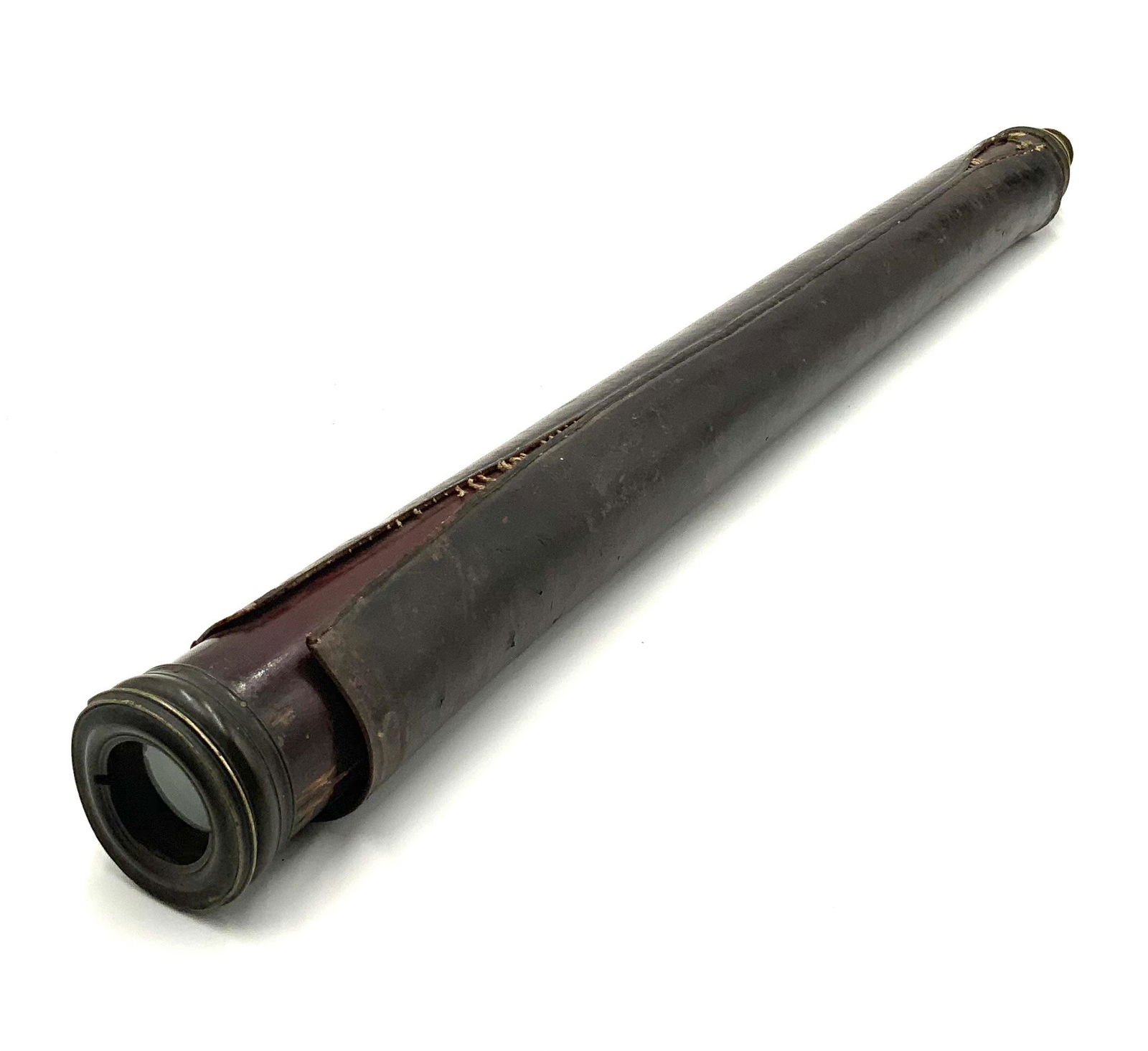 Antique Leather-Wrapped Spyglass. (1 of 2)
