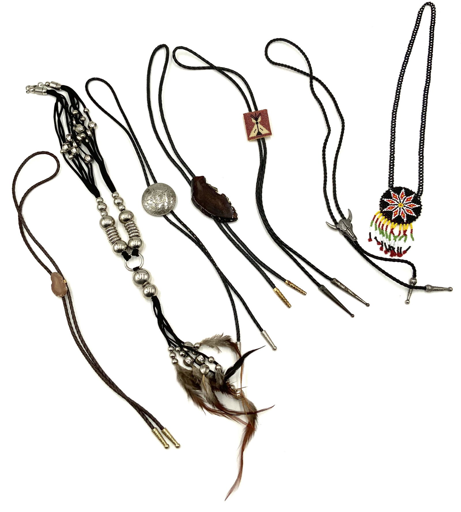 Lot of Native American Bolo Ties & Necklaces. (1 of 2)