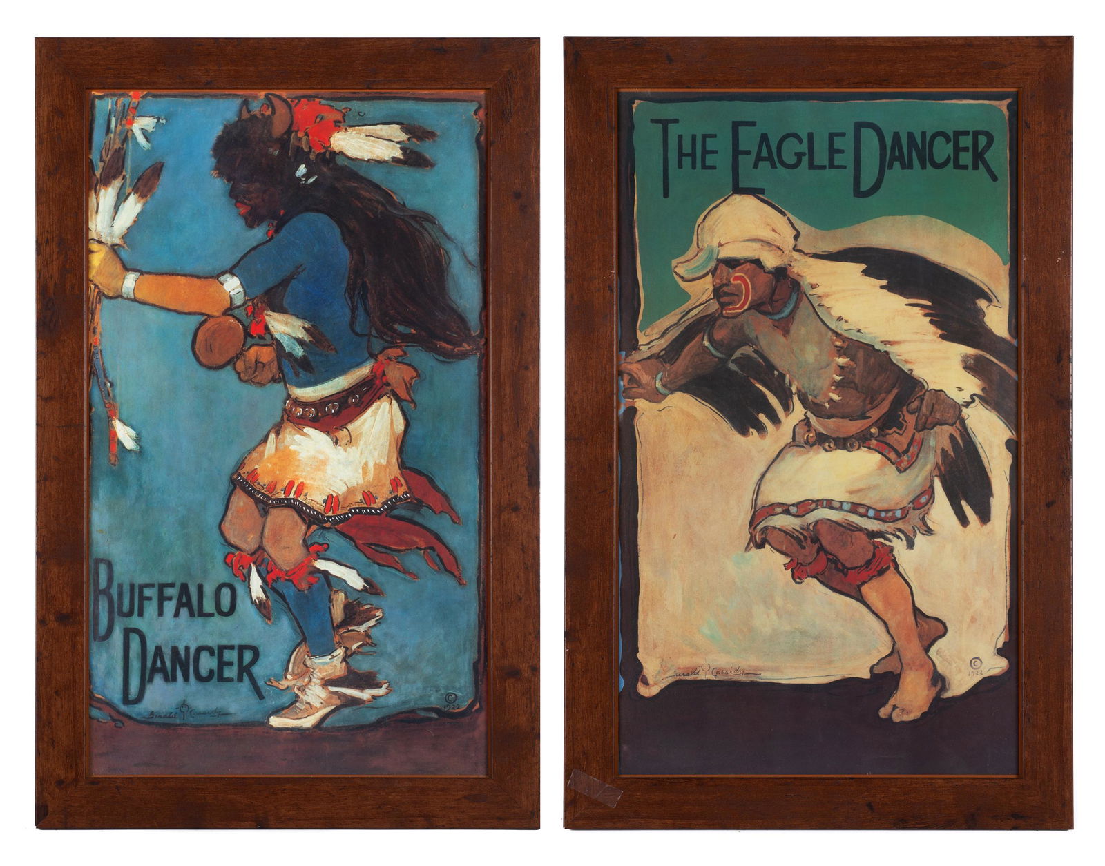 Lot of 2 Prints of Paintings by Gerald Cassidy. (1 of 7)