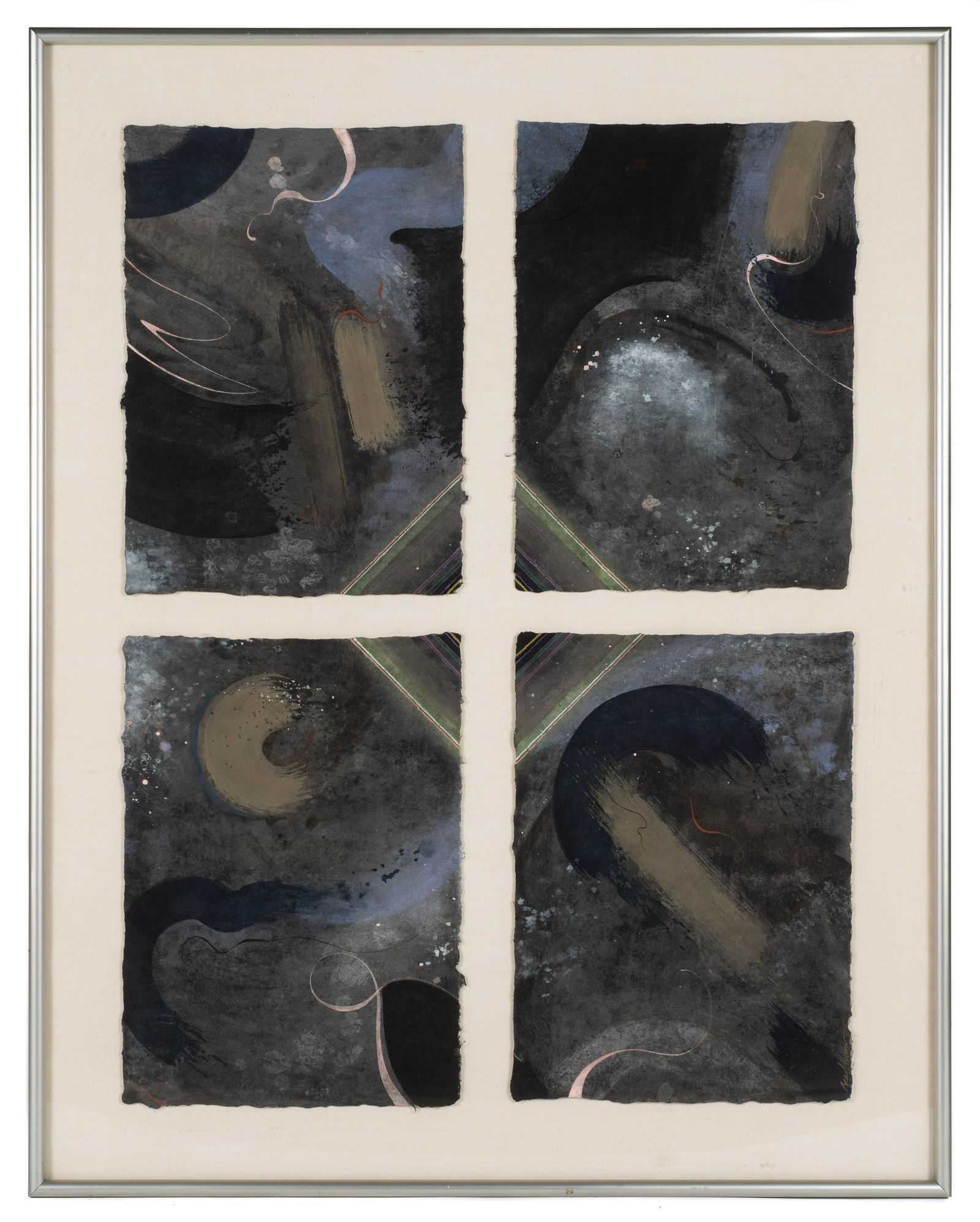 4-Piece Framed Painting by Glenn Raymond Bradshaw. (1 of 3)