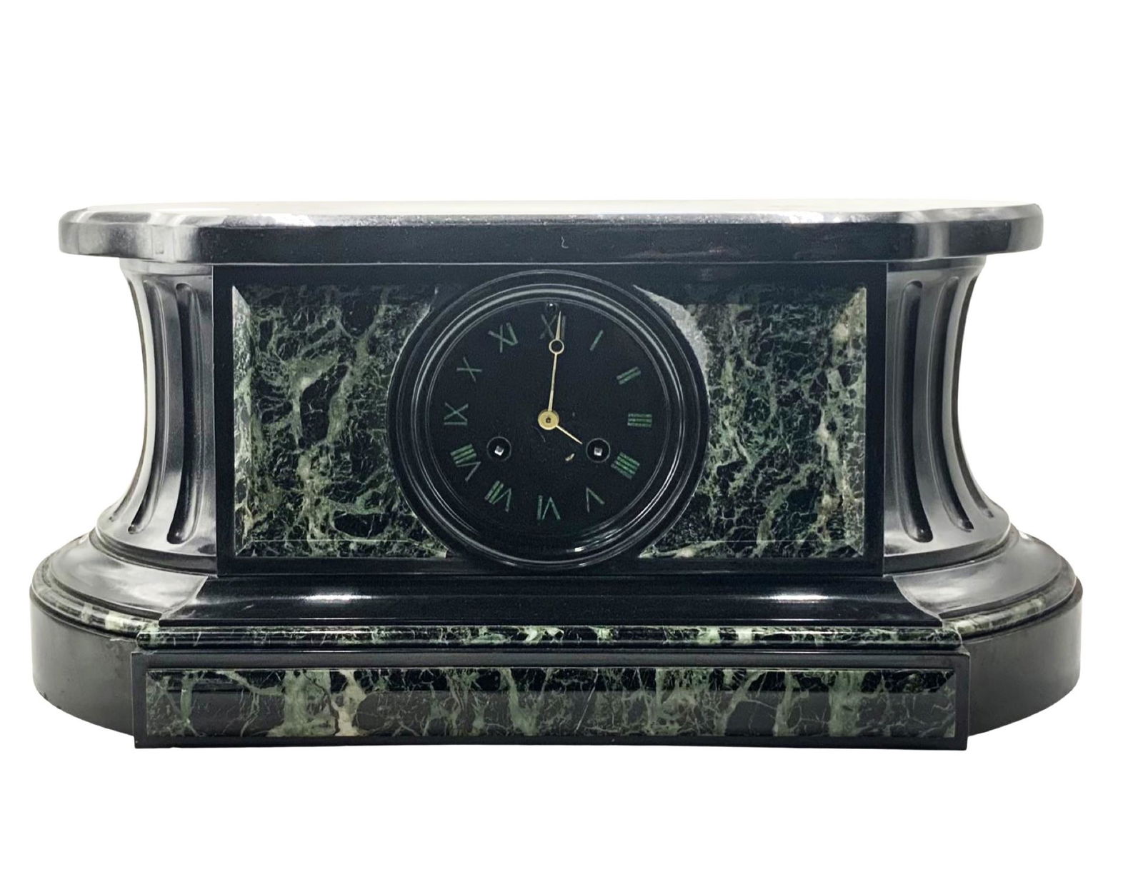 Raingo Freres Paris Black Marble Mantel Clock. (1 of 3)