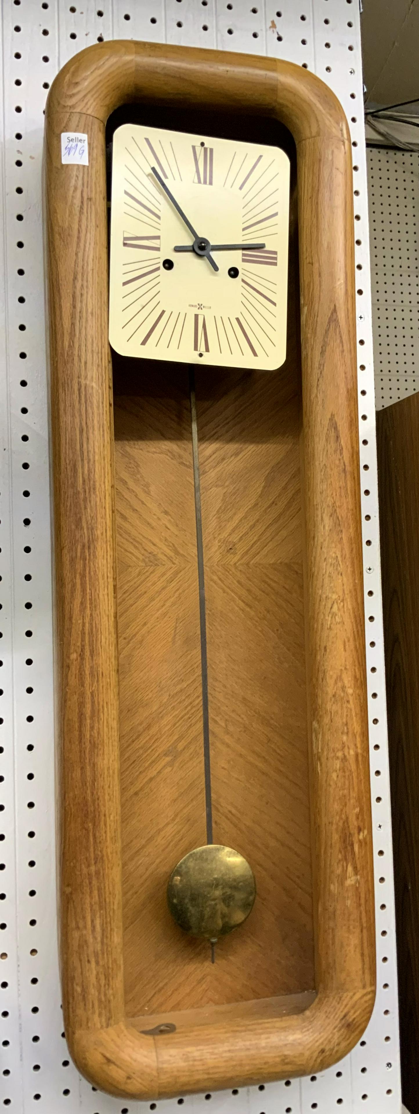 Howard Miller Mid-Century Modern Long Case Clock. (1 of 2)