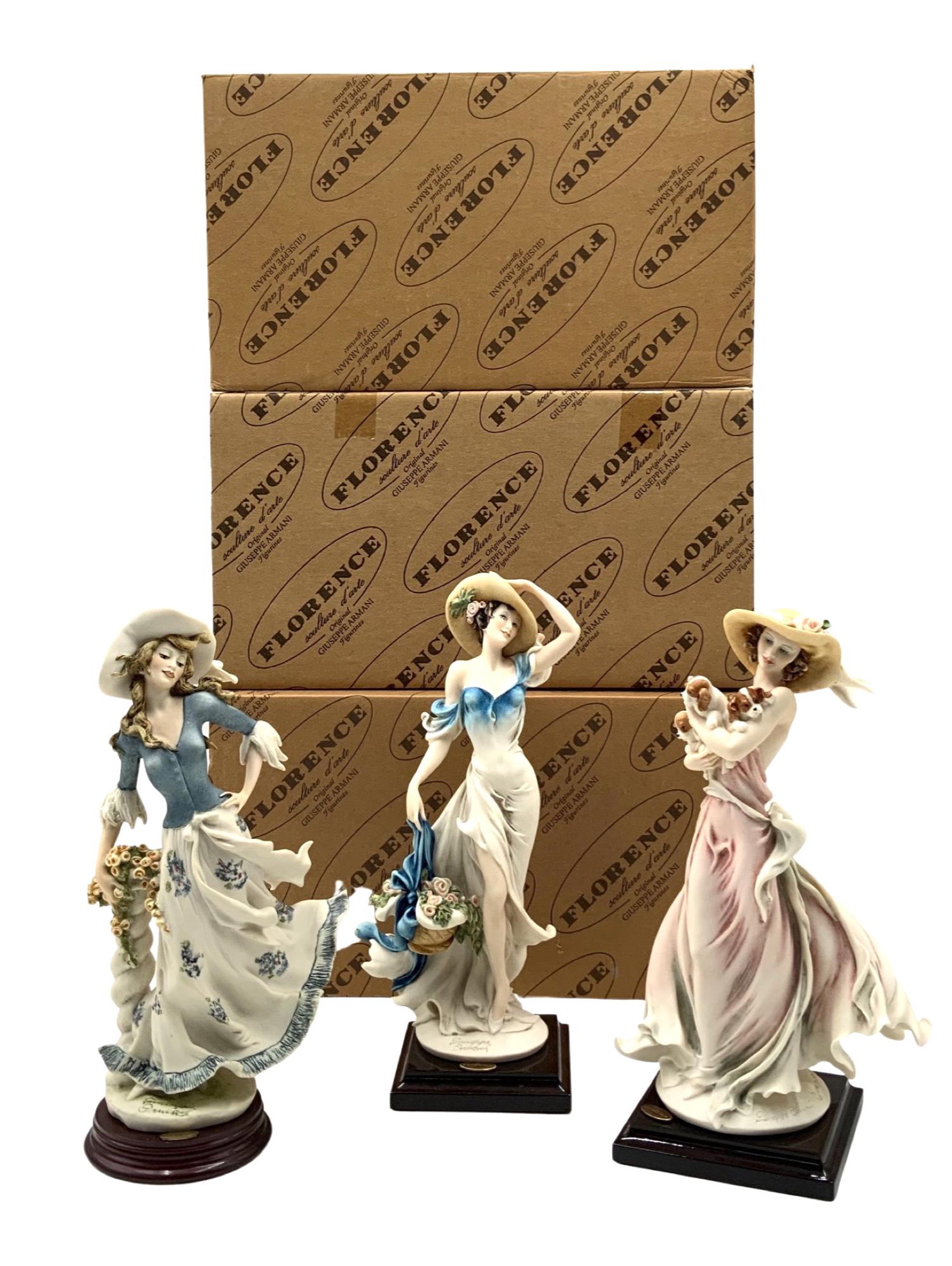 Lot of 3 Giuseppe Armani Figures of the Year. (1 of 4)