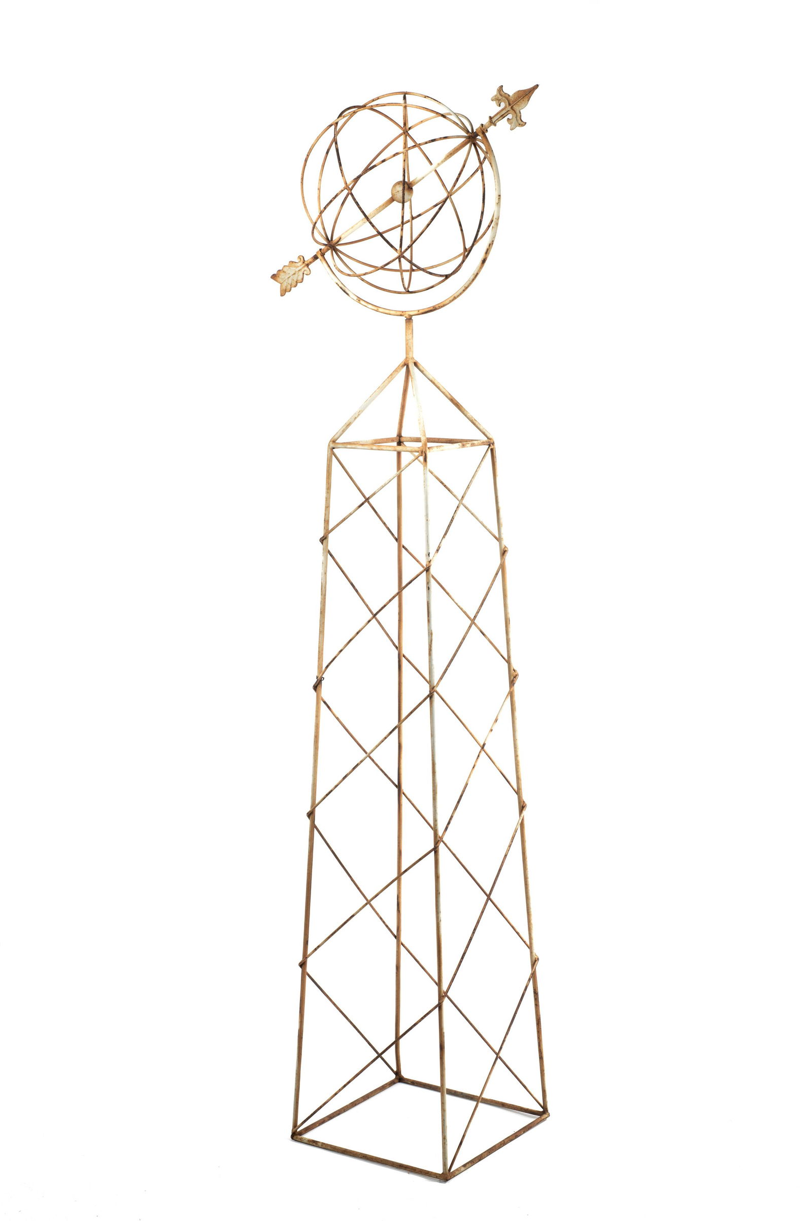 Painted Iron Garden Armillary. (1 of 2)