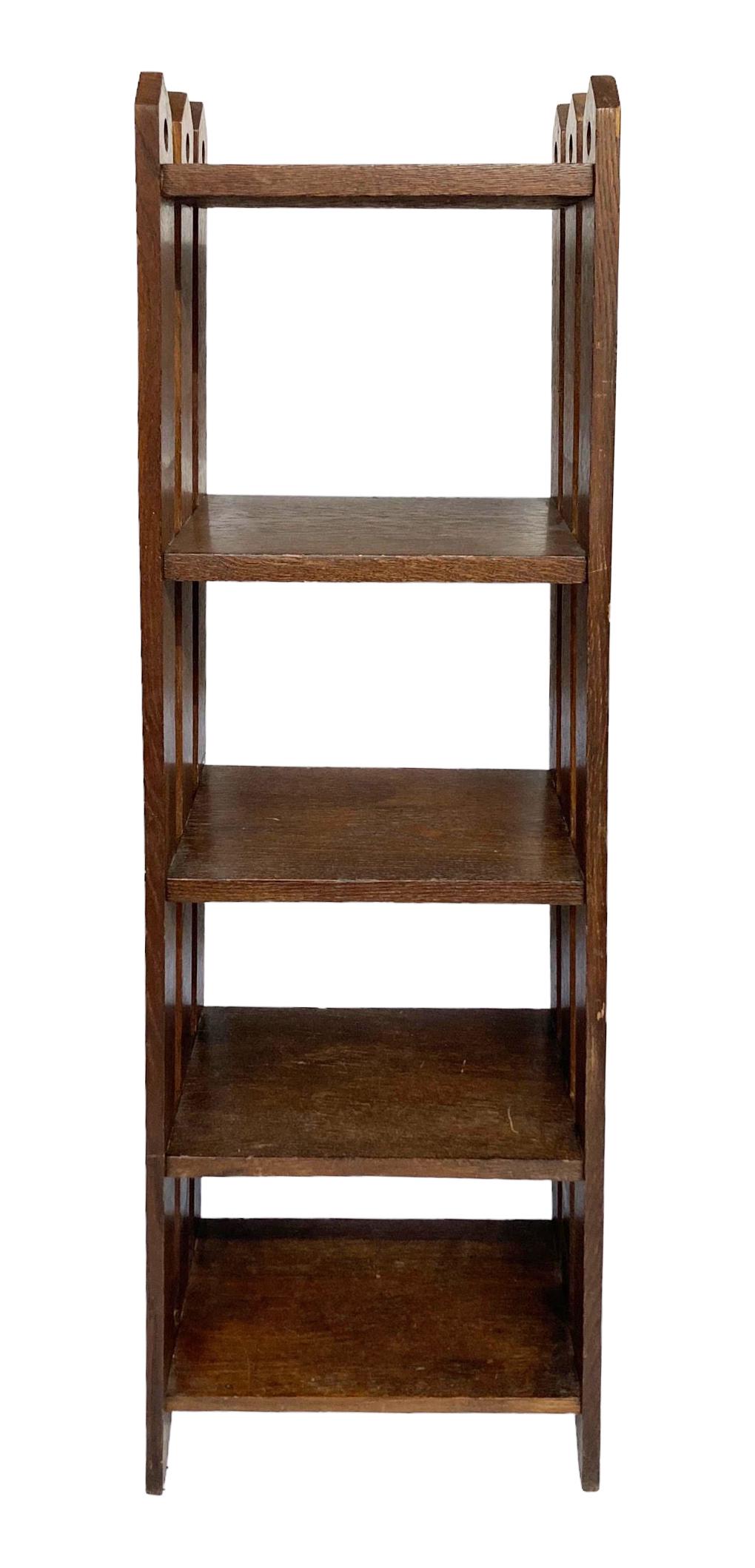 Antique Mission Oak Open Bookshelf. (1 of 2)