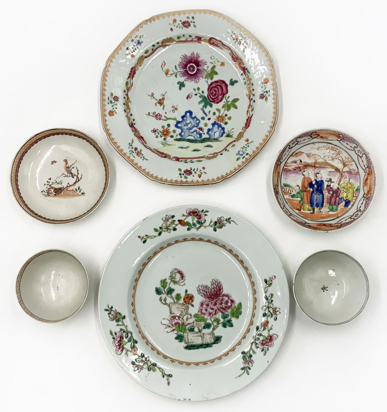 Lot of Chinese Export Porcelain, mostly AS IS. (1 of 3)