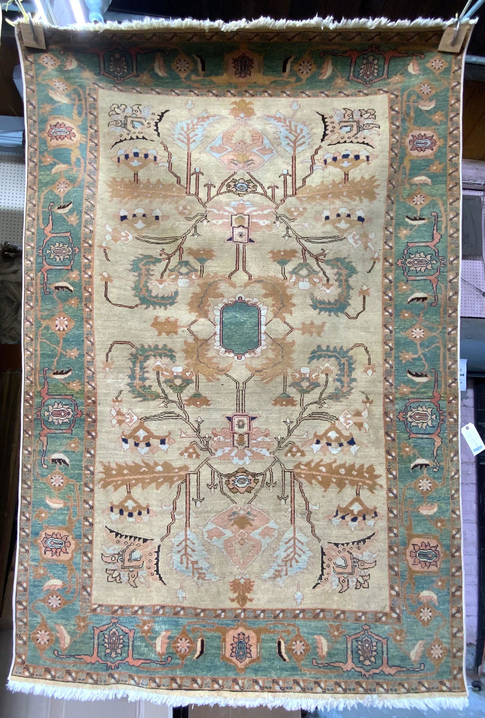 6' X 9' Handmade Pakistani Agra Oriental Rug AS IS (1 of 4)