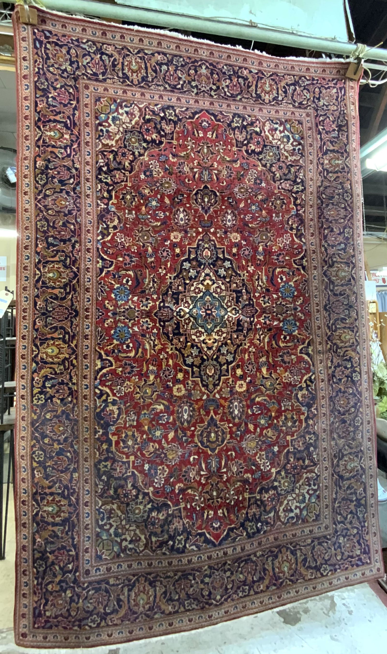 9' 10" X 6' 6" Kashan Pattern Oriental Rug (1 of 3)