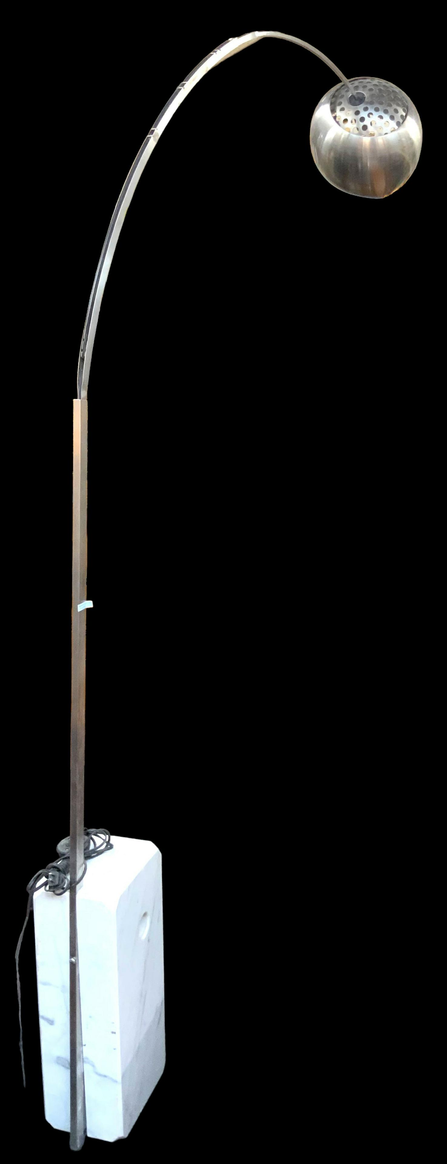 Mid-Century Flos ARCO Marble Base Arc Floor Lamp. (1 of 3)